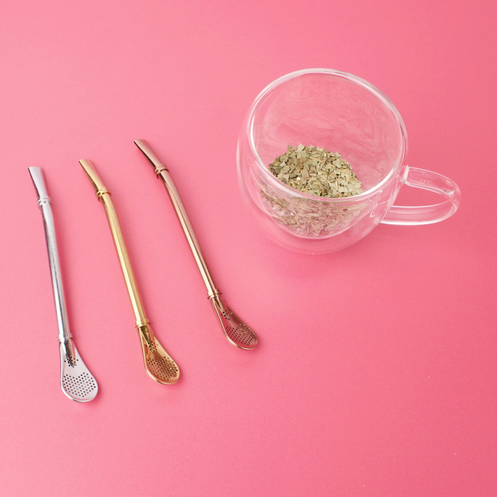 Rackhams Gold Personalised Filtered Yerba Mate Bombilla Straw