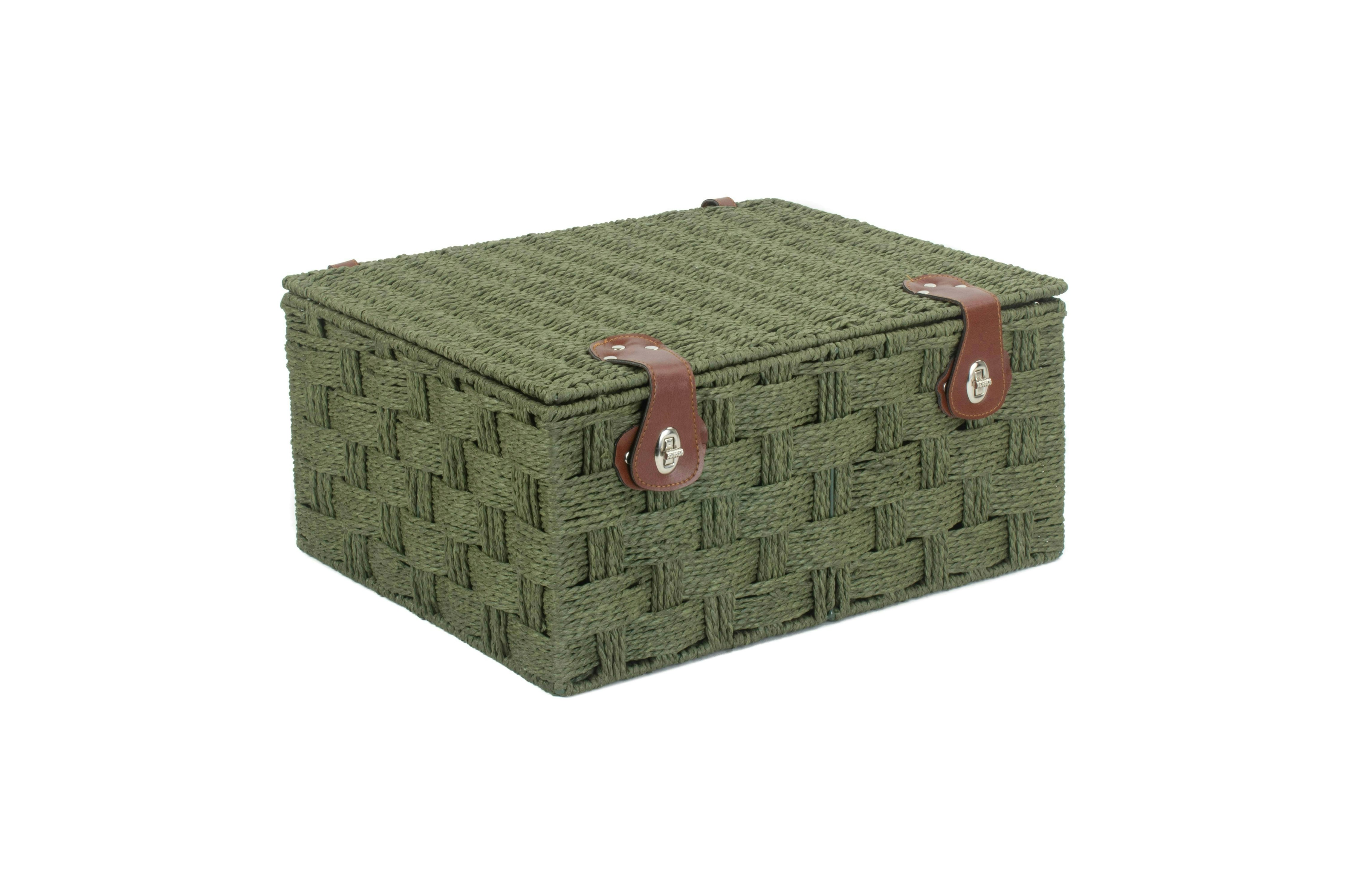 Rackhams Green Twisted Paper Storage Basket - Extra Large