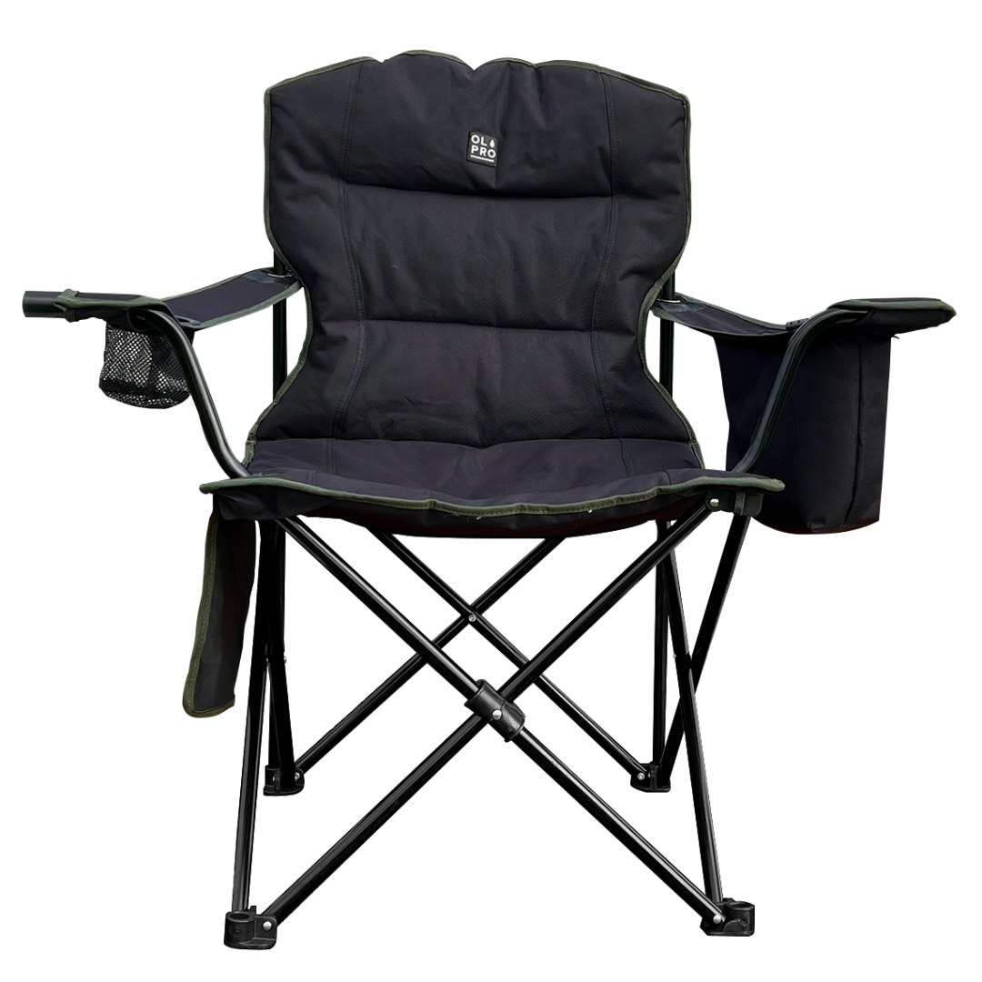 Olpro Black/Green Henwick Padded Folding Camp Chair & - 1 X Chair