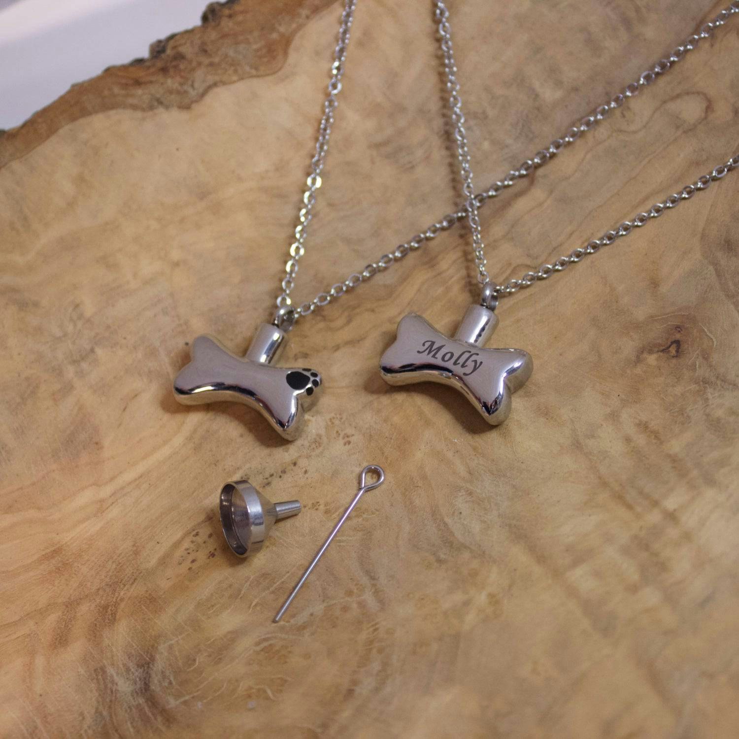 Mylee London Urn Necklace For Pet Cremation Ashes - Personalised - Yes - Bone Pendant