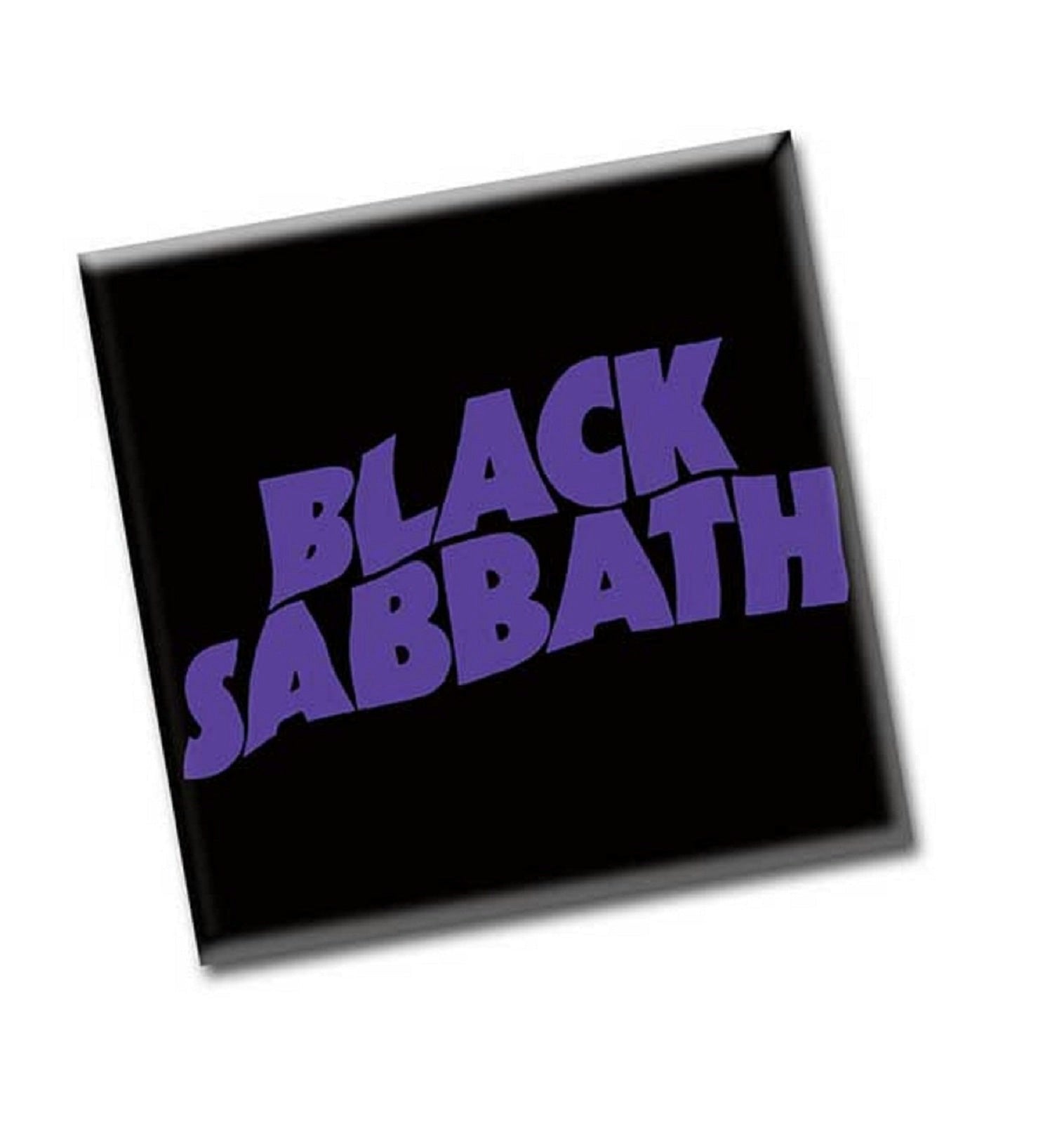 Paradiso Clothing Black Sabbath Fridge Magnet Wavy Band Logo New Official 76Mm X 76Mm