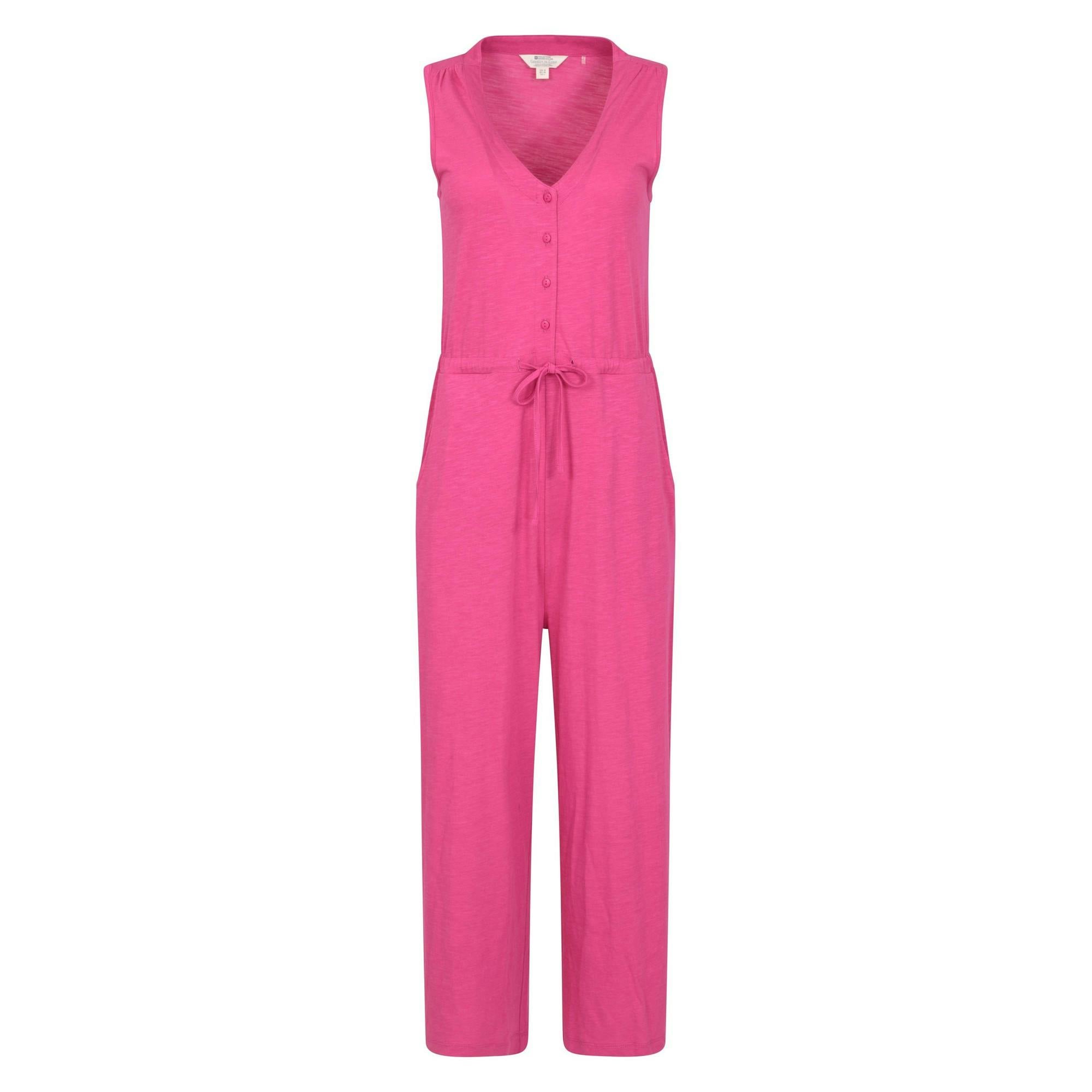 Mountain Warehouse Women's Pink Bahamas Jumpsuit - Bright - Bright - 12 Uk - 50% Cotton/50% Modal