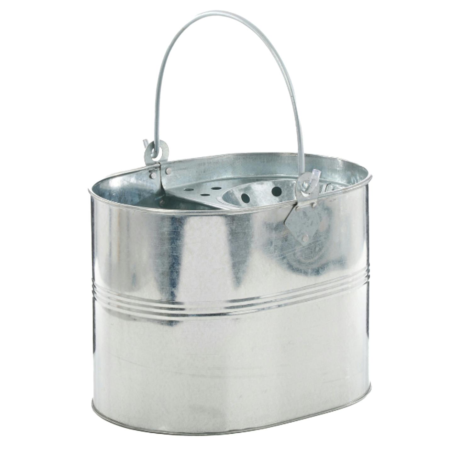 Leecroft Heavy Duty Galvanised Mop Bucket - One Colour - One Size - One Colour