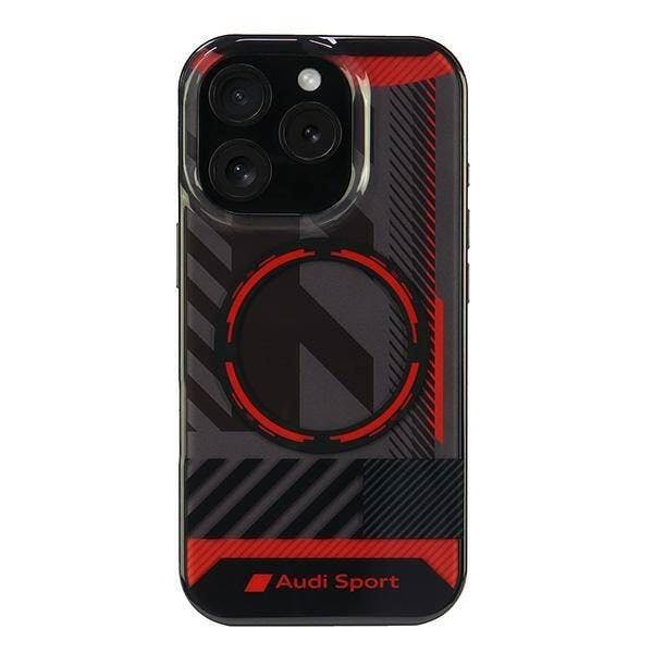 Audi Red/Black Iml Sport Hardcase With Magsafe For Iphone 16 Pro 6.3" / - Aus-Imlmip16p-Rsq/D2-Bk