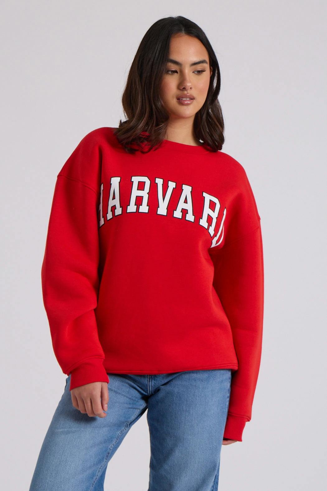Urban Bliss Harvard Oversized Sweatshirt - S