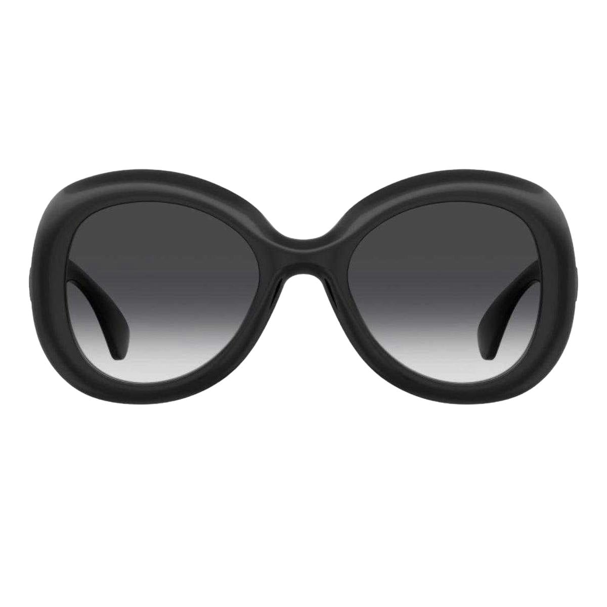 Moschino Women's Black Round Frame Sunglasses - One Size - 100% Mixed