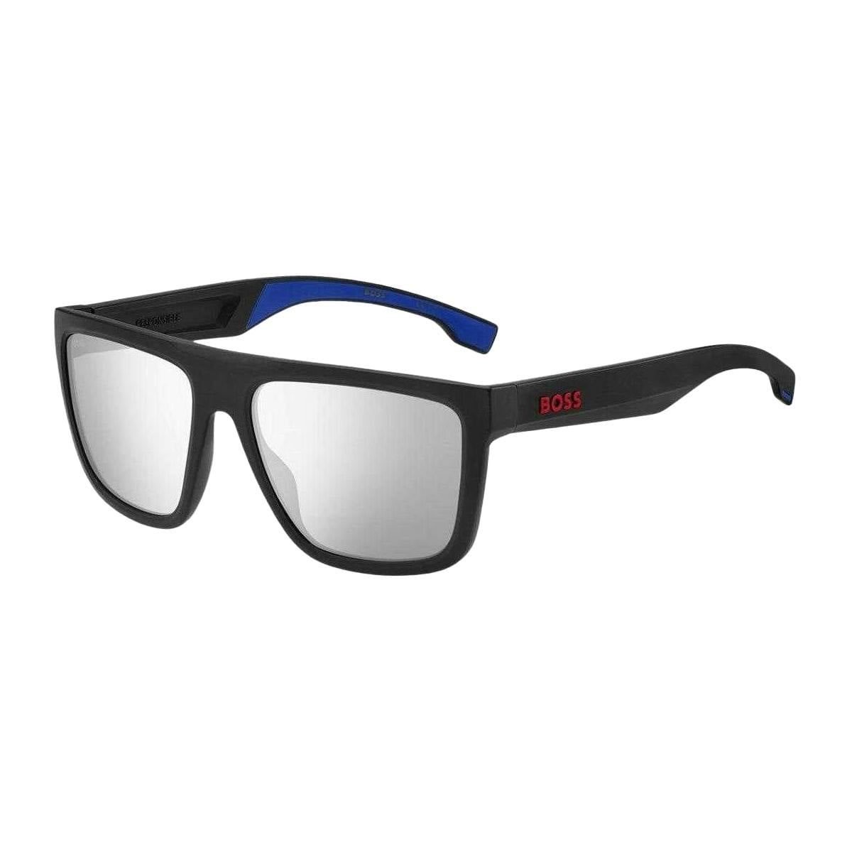 Hugo Boss Men's Black Matte Sunglasses - One Size - 100% Mixed