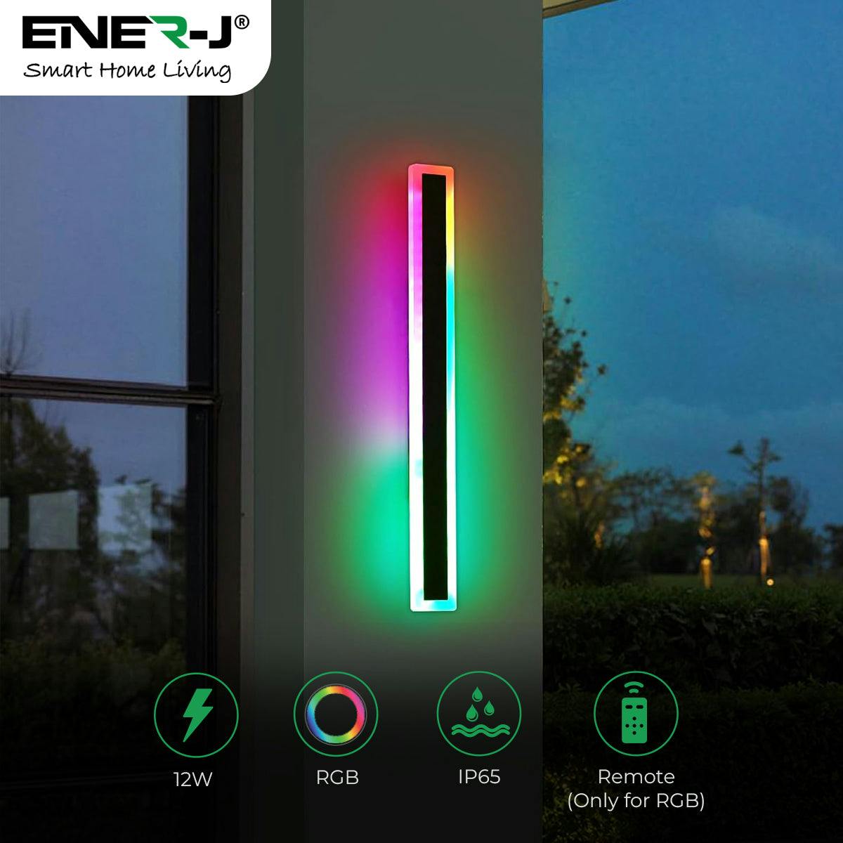 Rackhams Light 60Cm Outdoor Led Wall – 12W Rgb Colour Changing – Ip65
