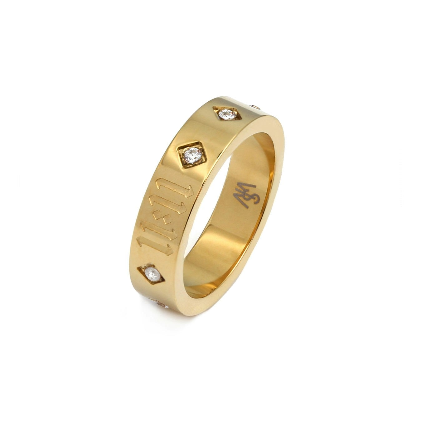 Say It With Yellow/Gold 11:11 Ring - Plated - Medium (N/O)