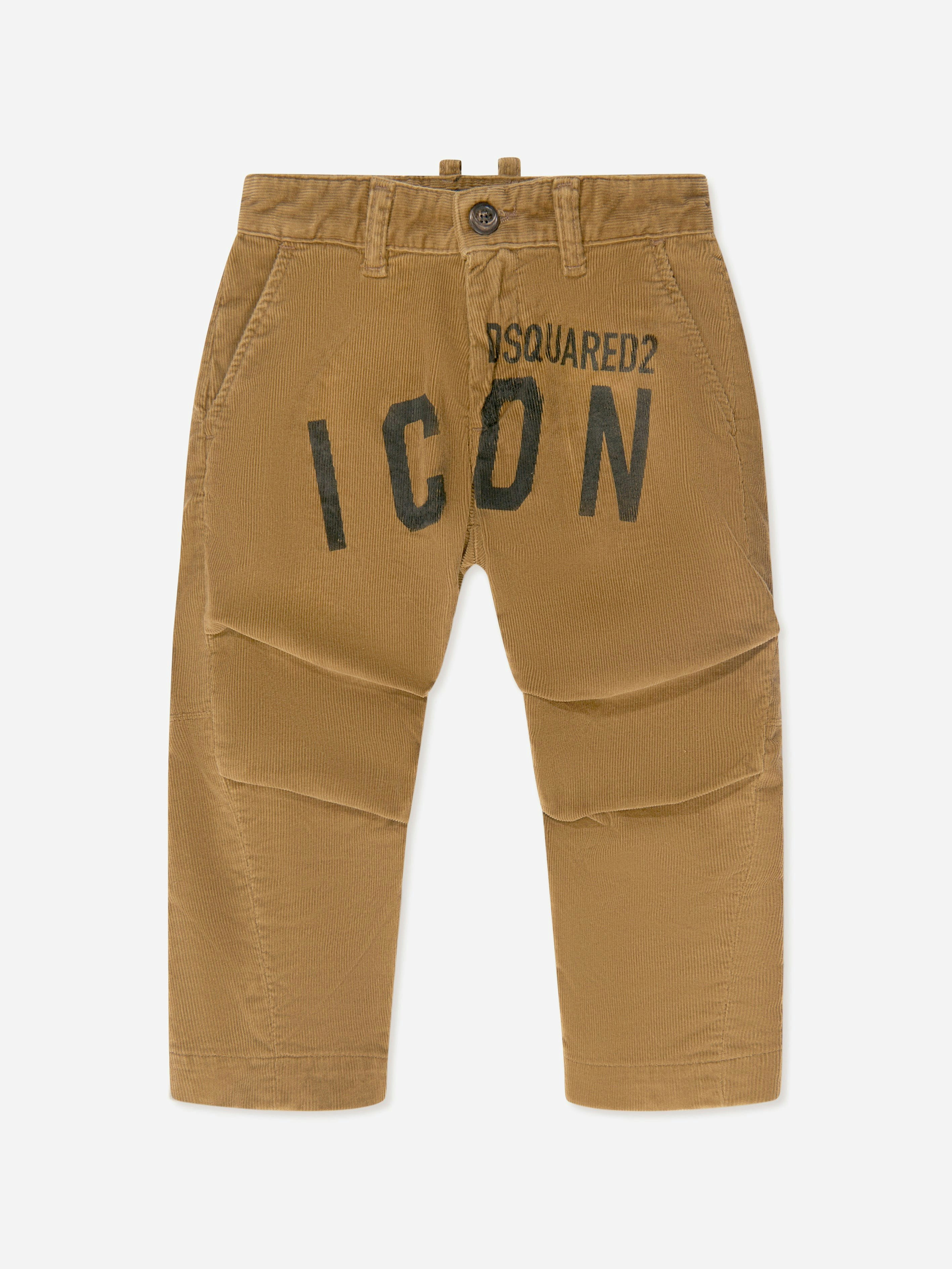 Dsquared2 Kids Boys Brown Dsquared2 Corduroy Icon Trousers - 8 Yrs