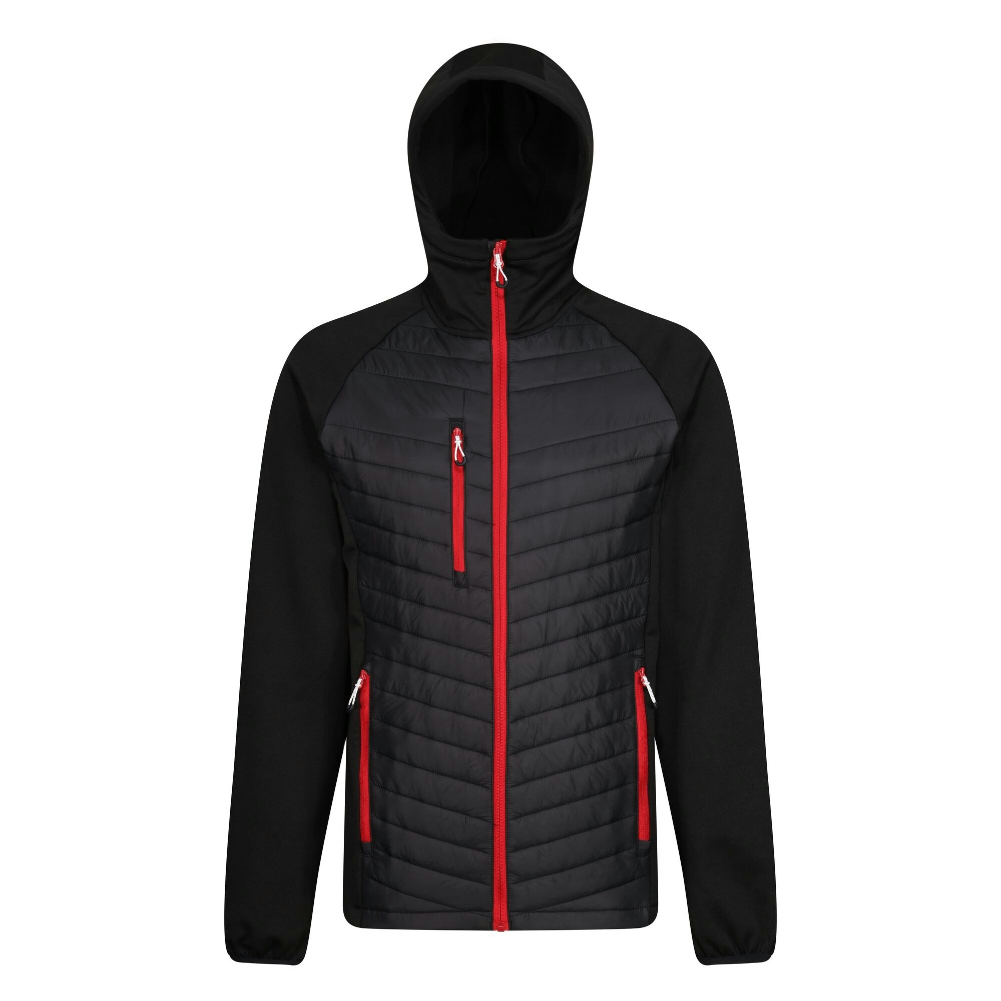 Regatta Men's Black/Red Navigate Quilted Hybrid Jacket - /Classic - /Classic - Large
