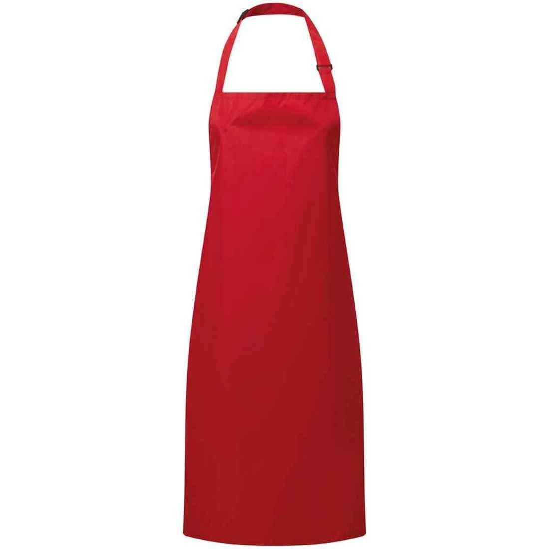 Premier Unisex Red Waterproof Full Apron In - Image 4