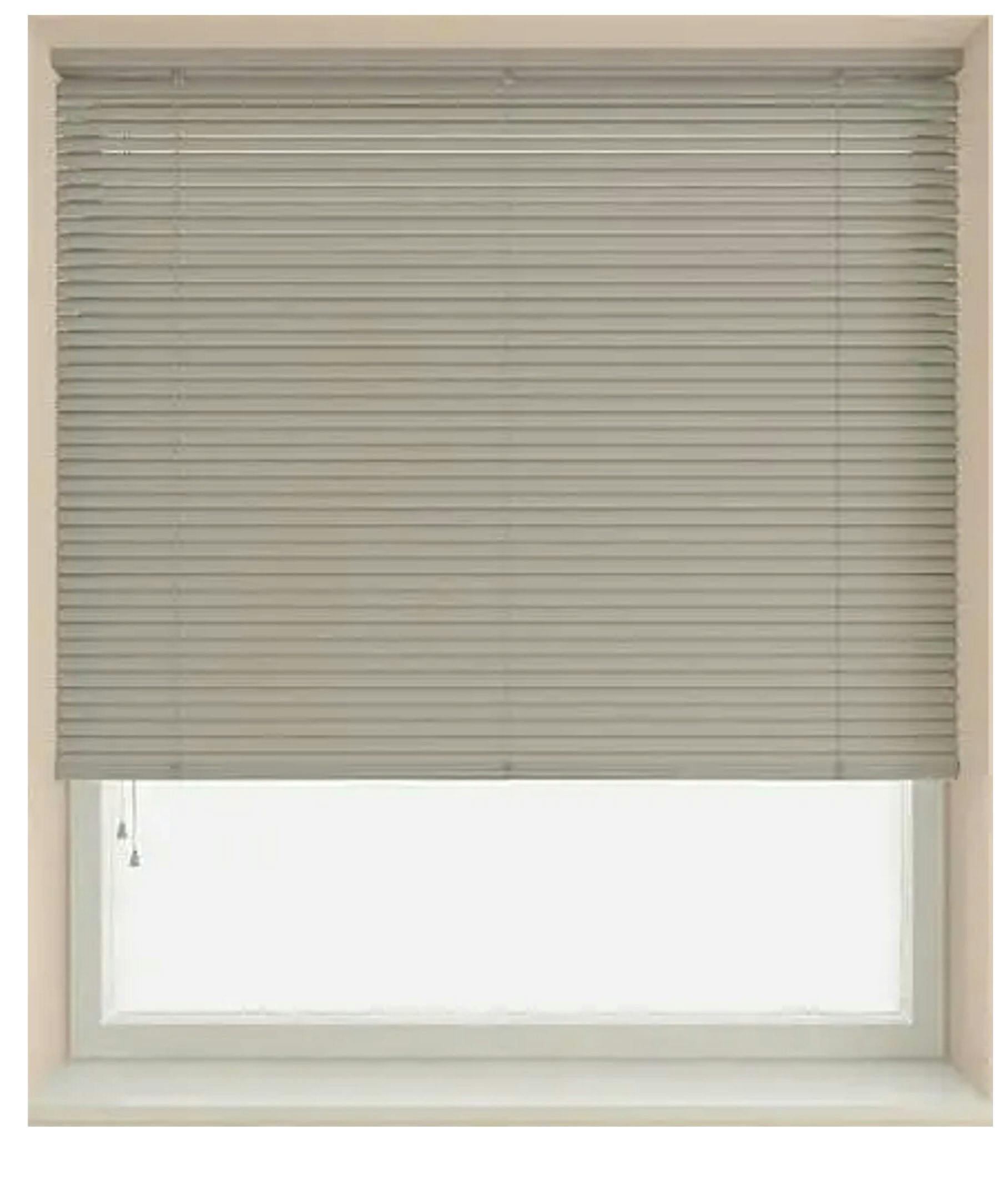 Rackhams Grey 25Mm Slat Pvc Venetian Blind (152Cm Drop) - 90Cm
