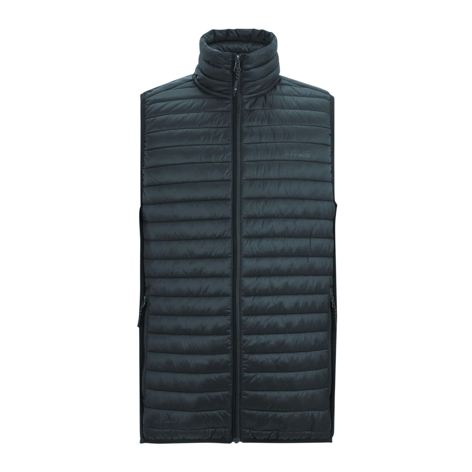 Regatta Men's Grey/Black Andreson Hybrid Padded Jacket - Storm - 3XL - Storm - 100% Mixed