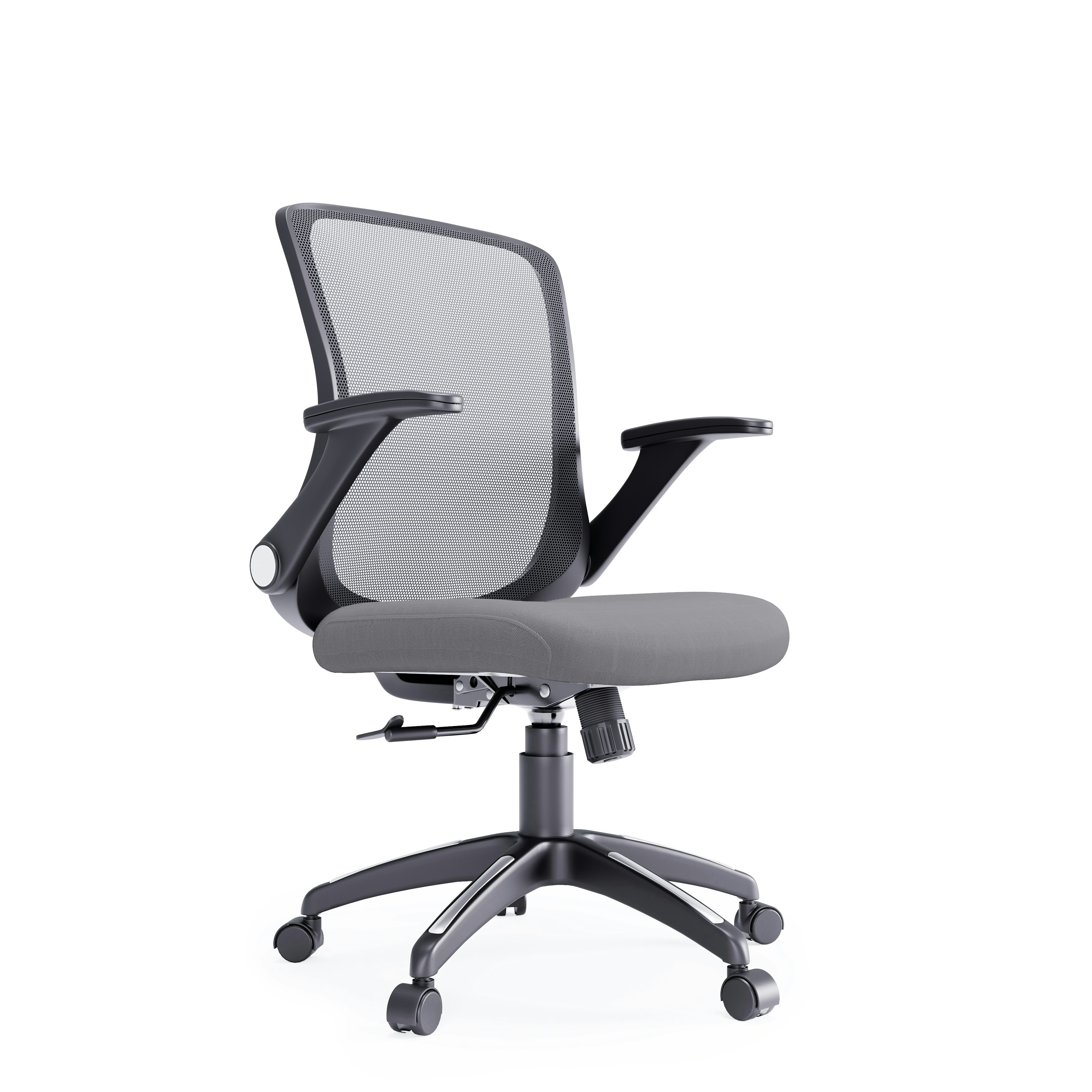 Dorel Home Grey Toronto Office Chair With Wheels In