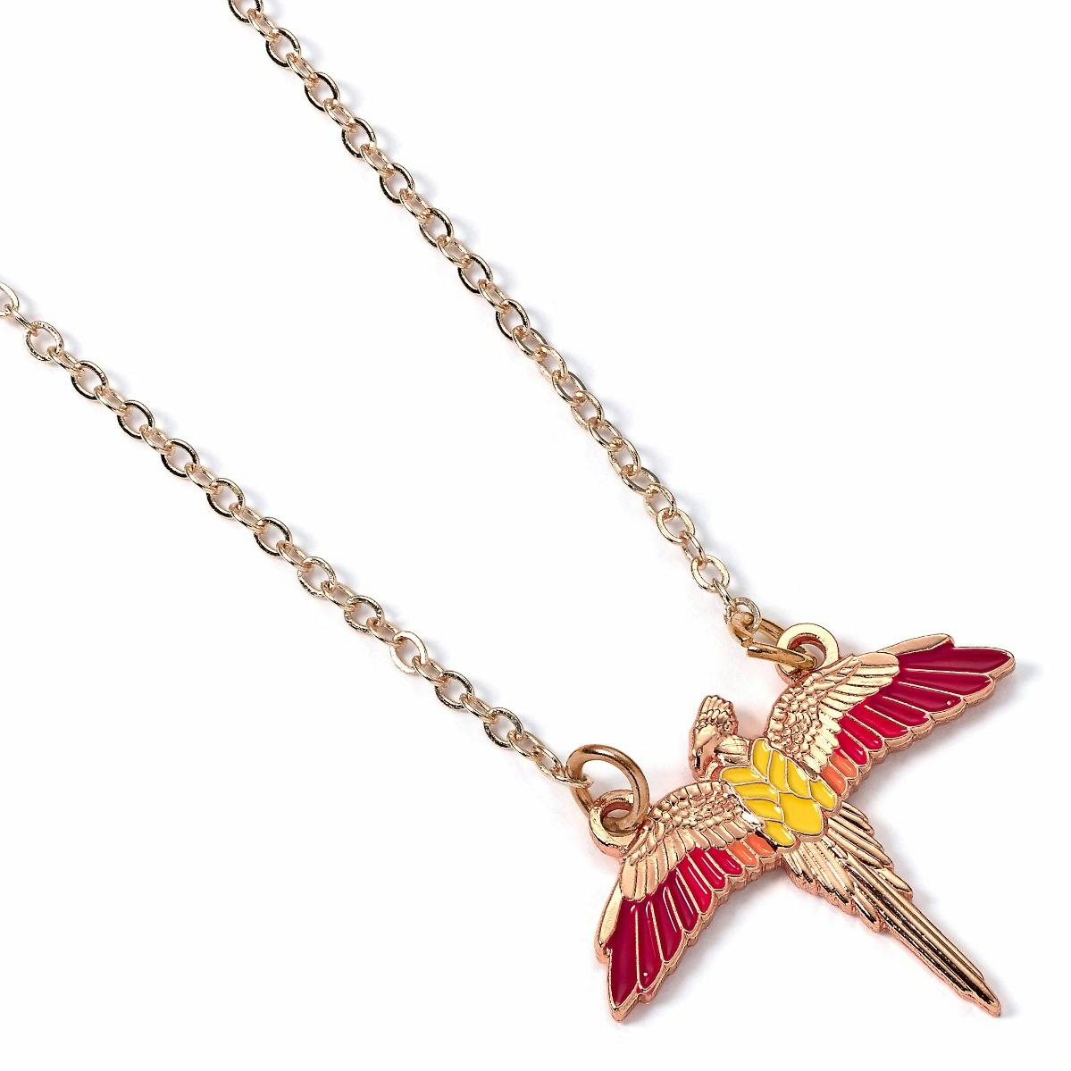 The Carat Shop Gold Harry Potter Rose Plated Fawkes Necklace