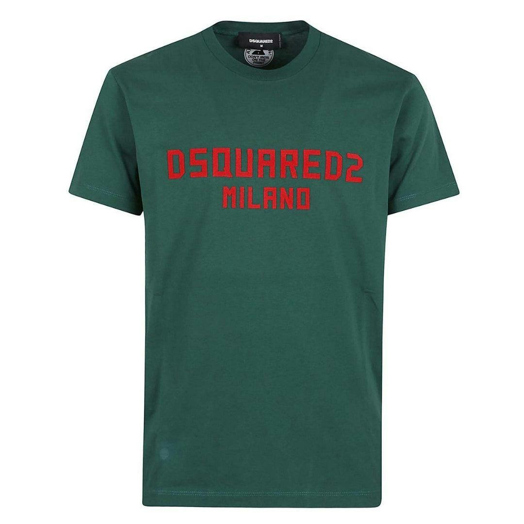 Dsquared2 Men's Green Milano Cotton T-Shirt - S - 100% Cotton