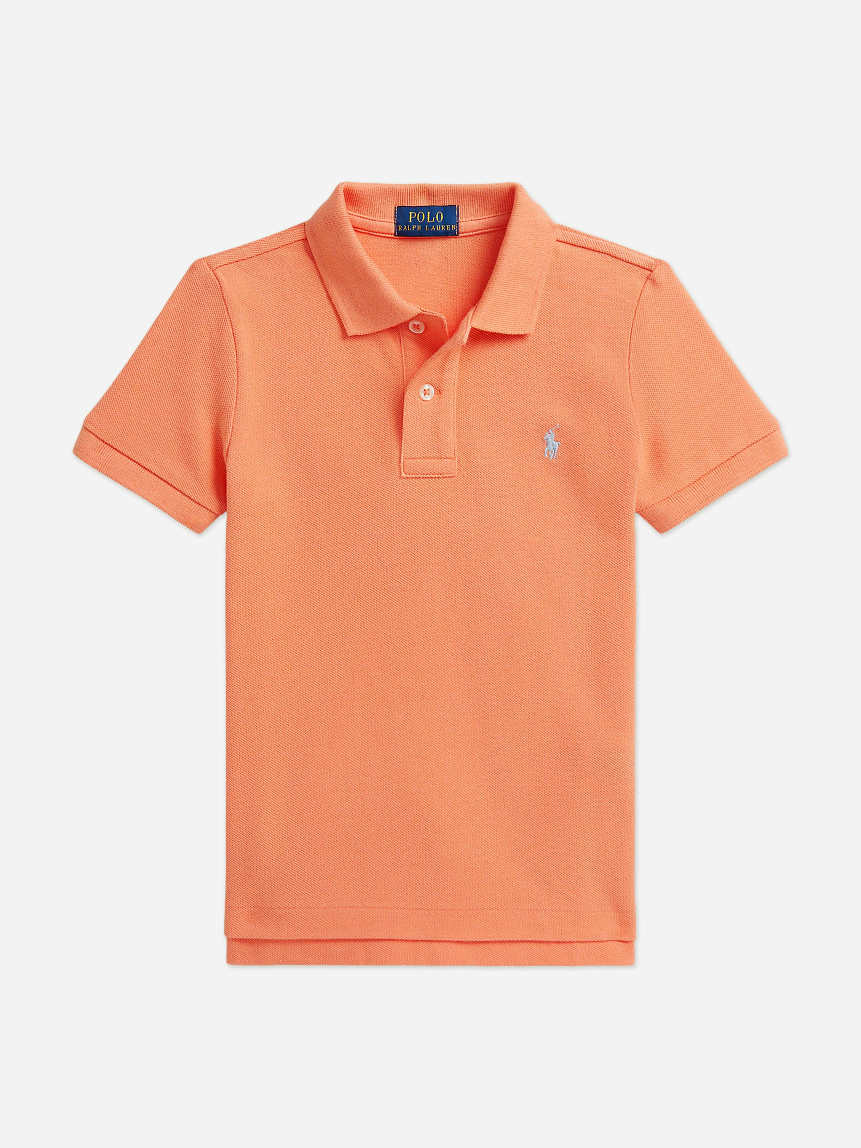 Ralph Lauren Kids Boys Orange Ralph Lauren Logo Polo Shirt In - 6 Yrs