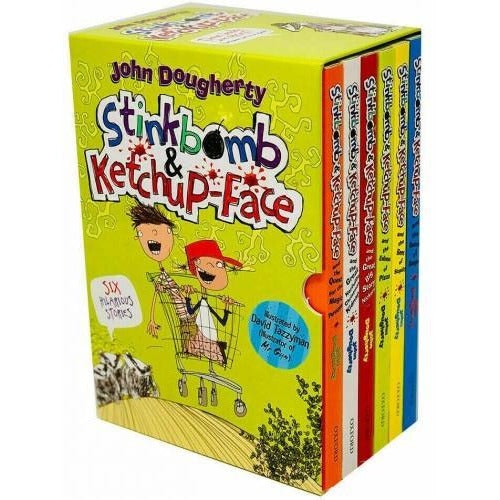Oxford University Press Stinkbomb And Ketchup Face Books Collection Box Set By John Dougherty Badness Of Badgers Quest F.. Size 6