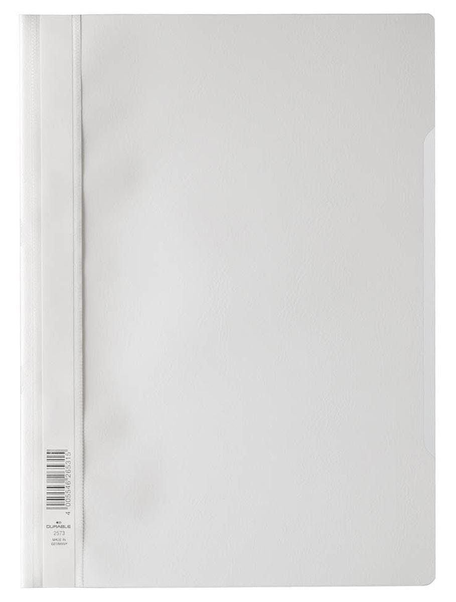 Rackhams White Clear View Project Folder Document Report File | 50 Pack | A4