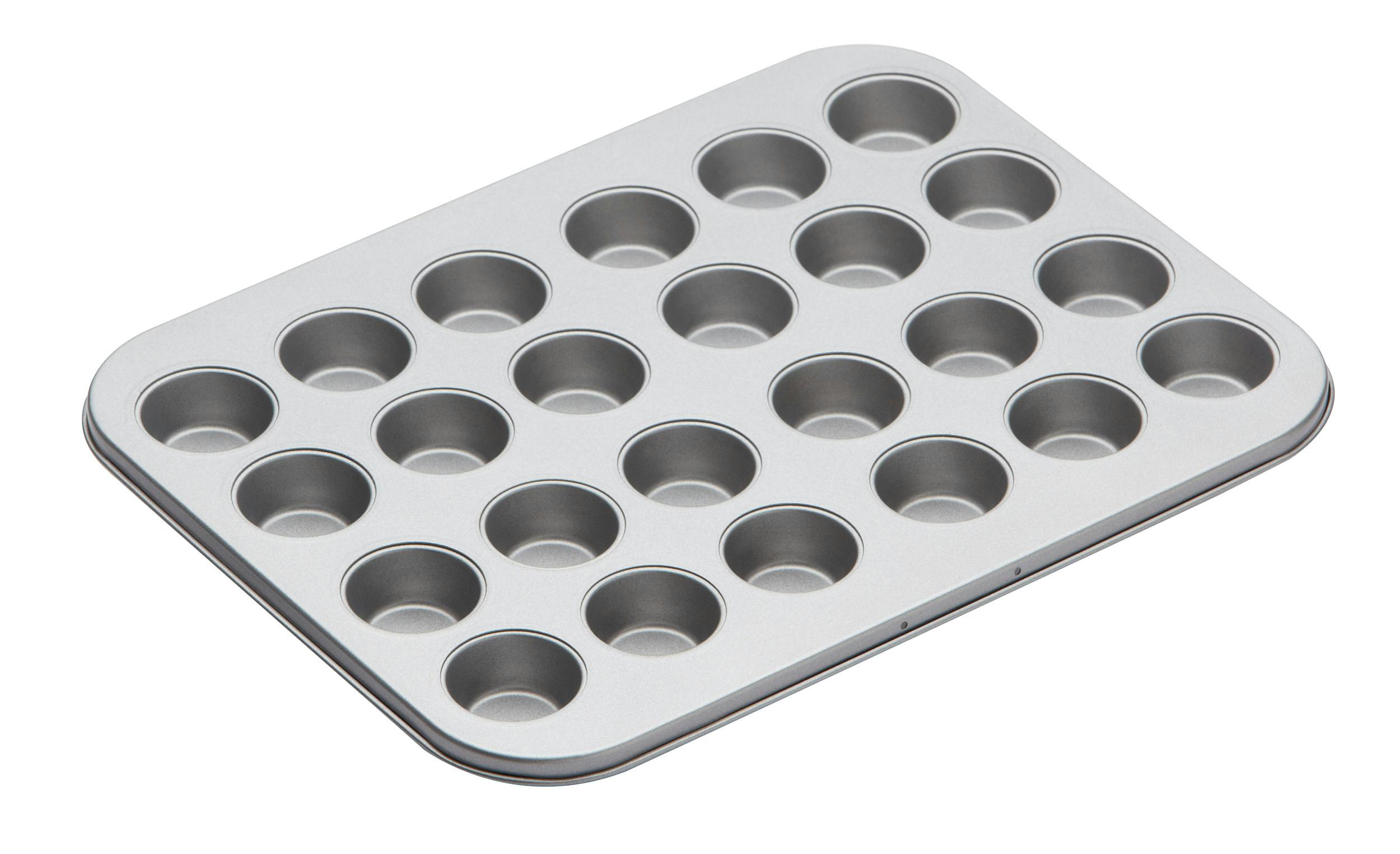 Rackhams Grey Non-Stick Mini Twenty Four Hole Baking / Tart Pan - Steel - Baking Tray