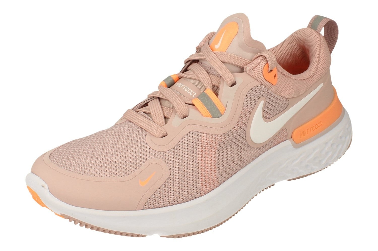 Nike Women's White/Orange React Miler Cw1778 602 - Uk 4.5 | Us 7 | Eu 38