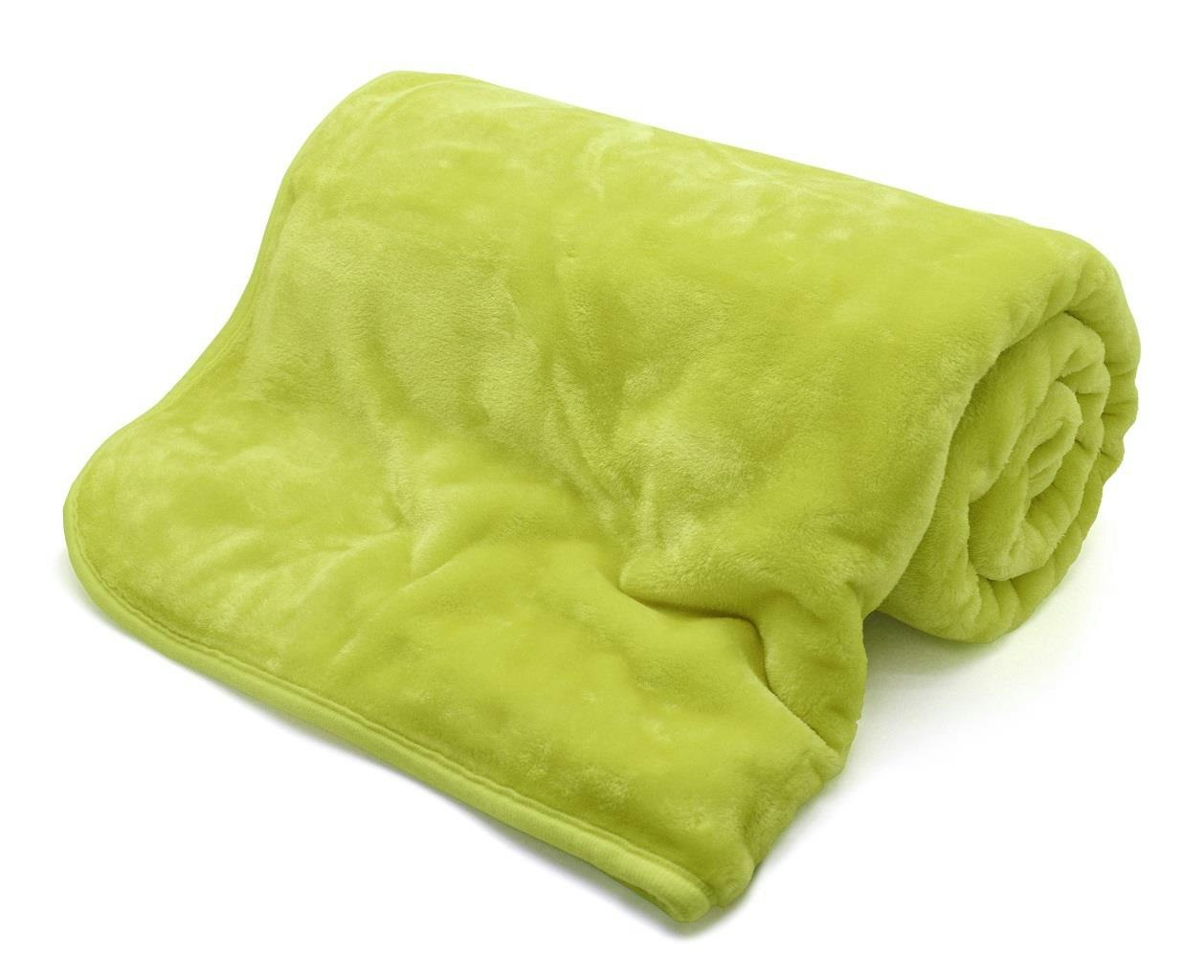 Rackhams Green Mink Luxury Velvet Soft Blanket - 200X240cm