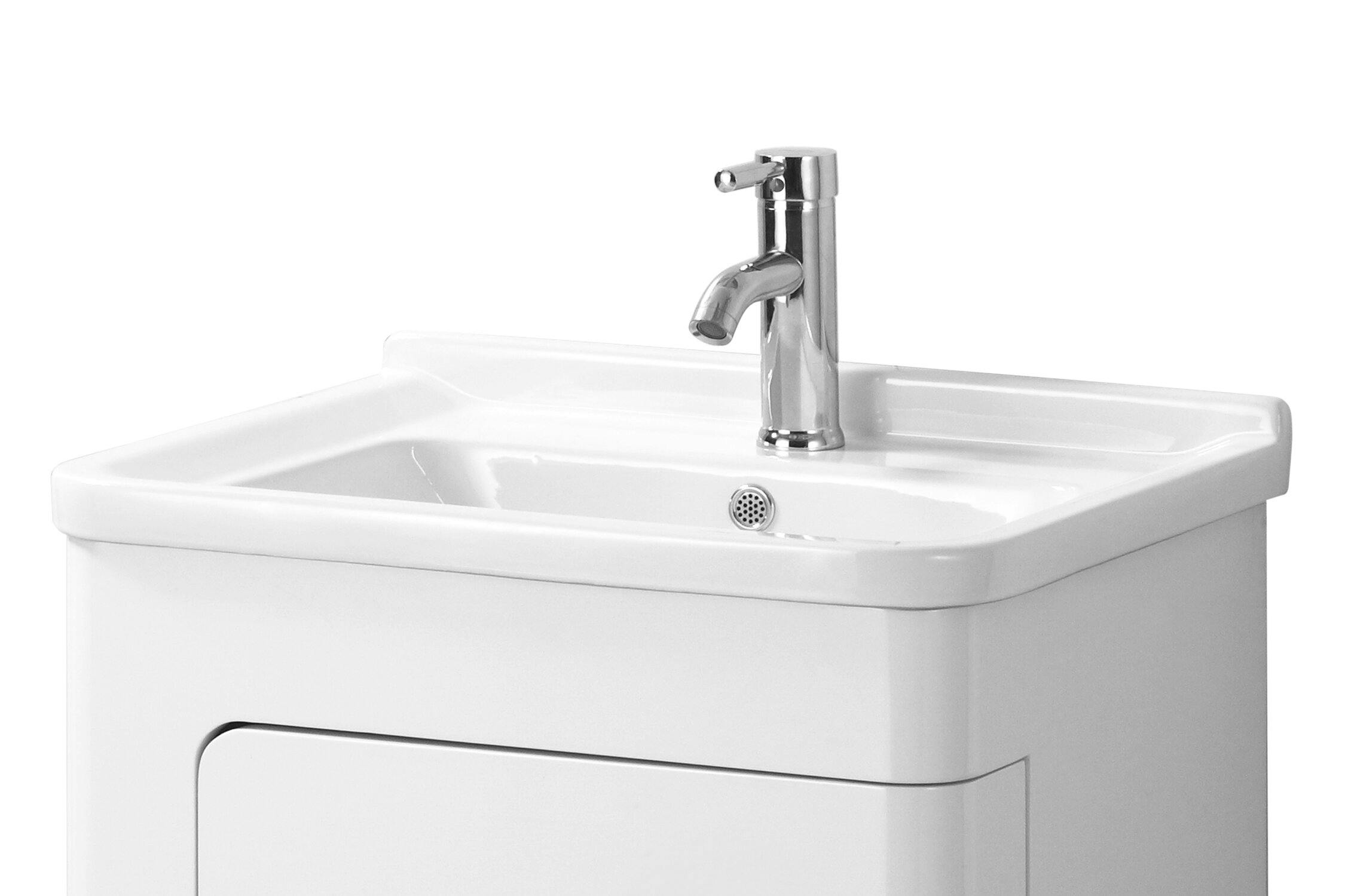 Photos - Bathroom Sink Premier Rackhams Savannah White Ceramic Basin 