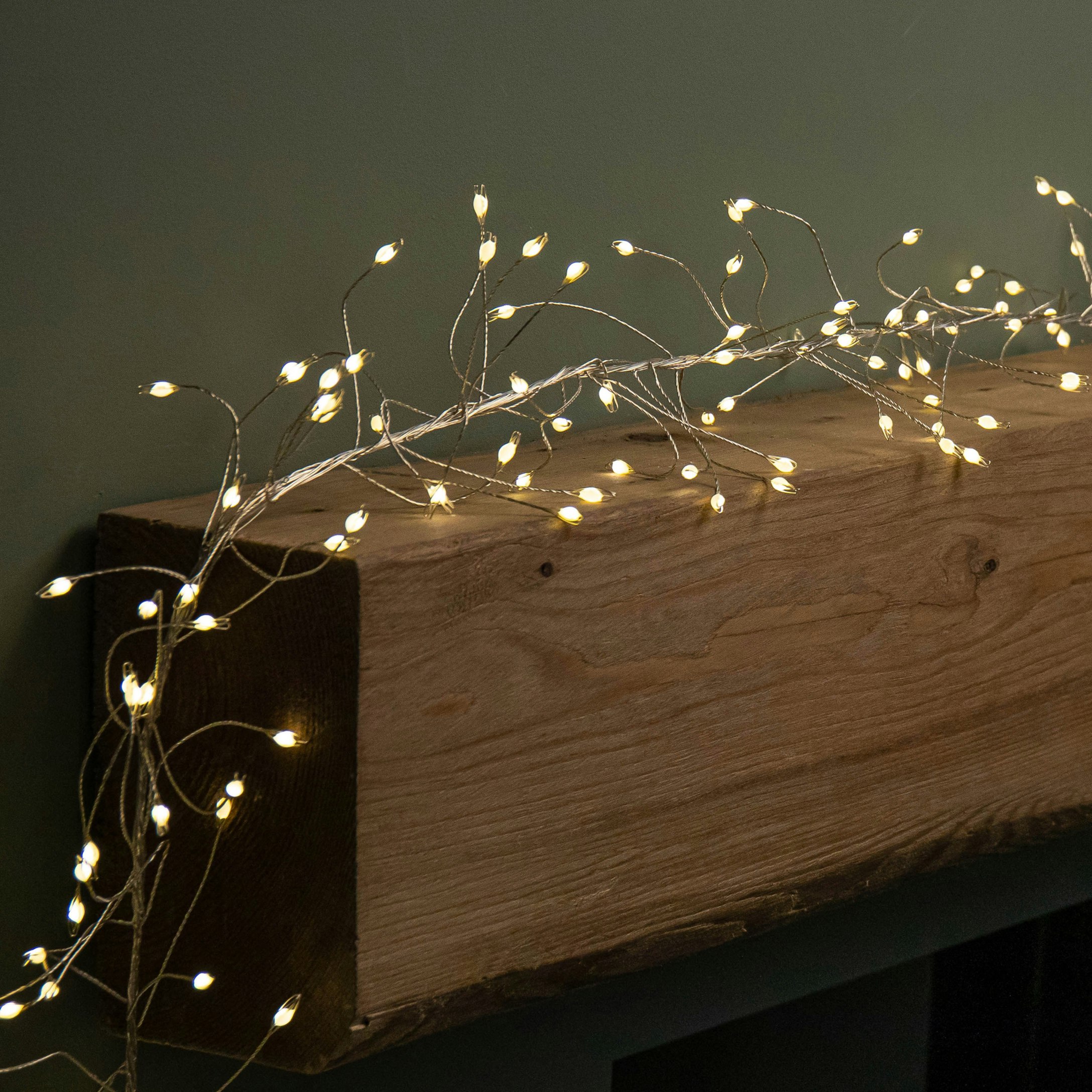 Samuel Alexander Silver/White 5.4M 860 Leds Multi Action Ultra Bright Garland On Wire In Warm