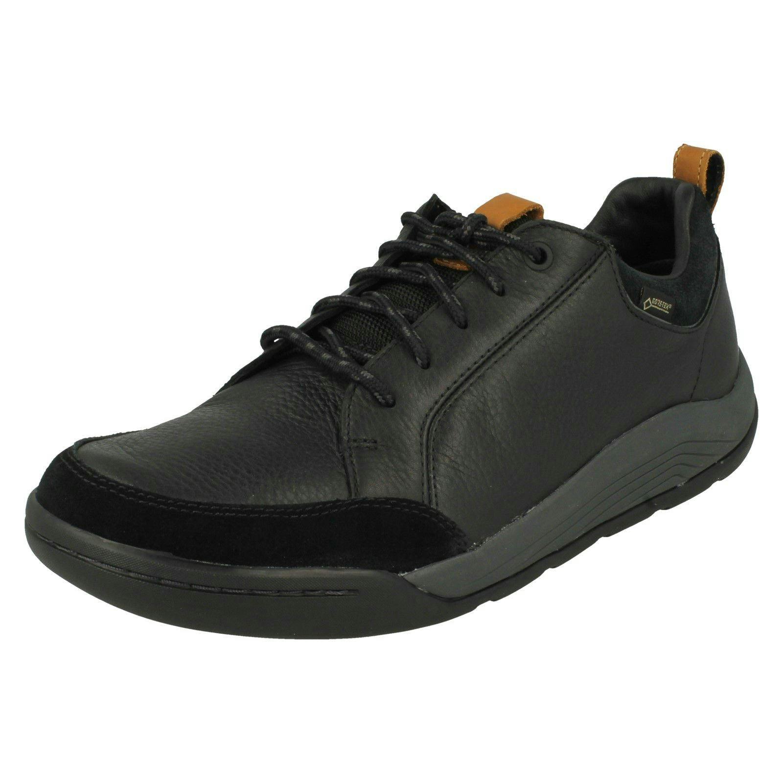 Clarks Men's Black Casual Gore-Tex Shoes Ashcombe Bay Gtx - Uk 6