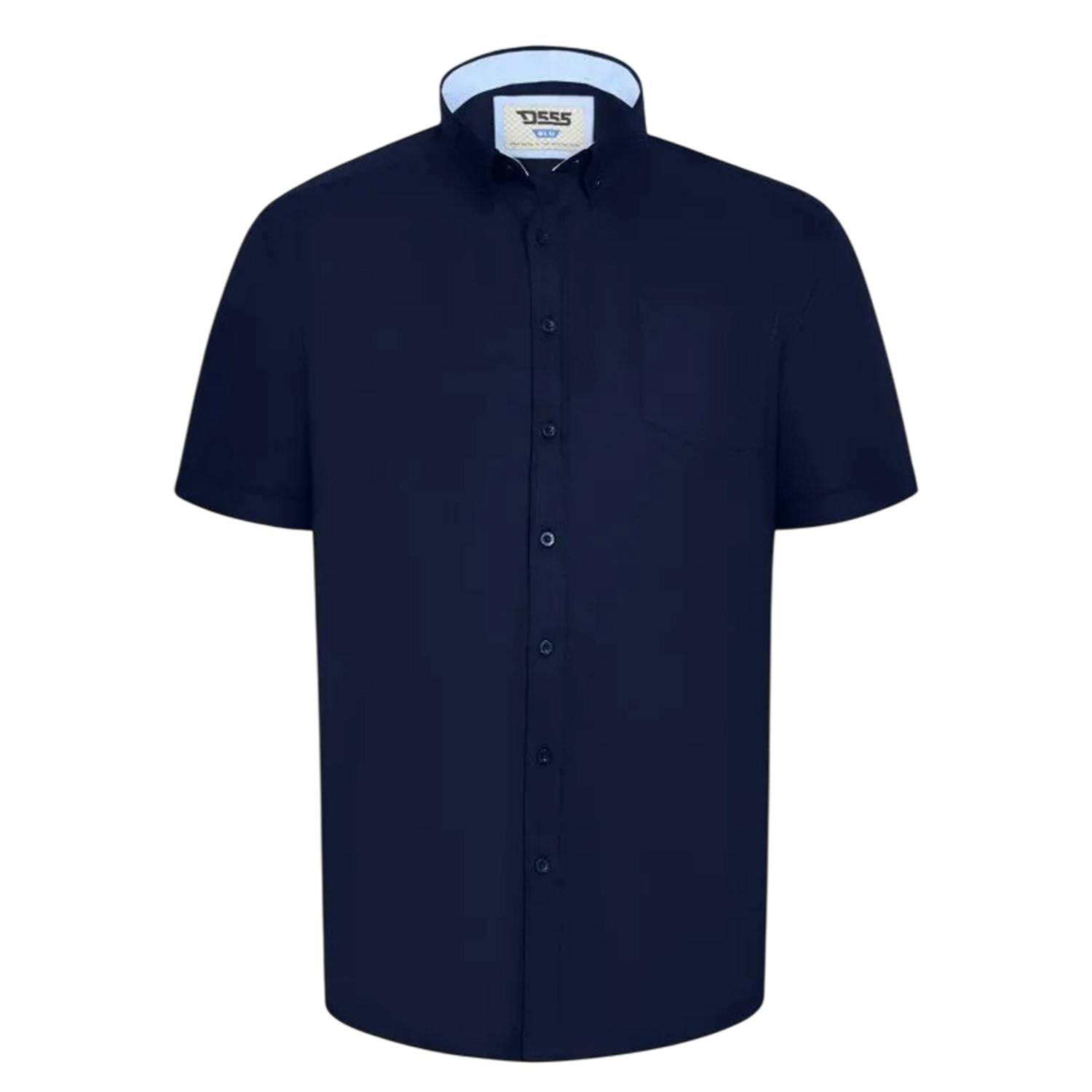 Duke Men's James D555 Oxford Kingsize Tall Shirt - Navy - 3XL - Navy - 50% Cotton/50% Polyester