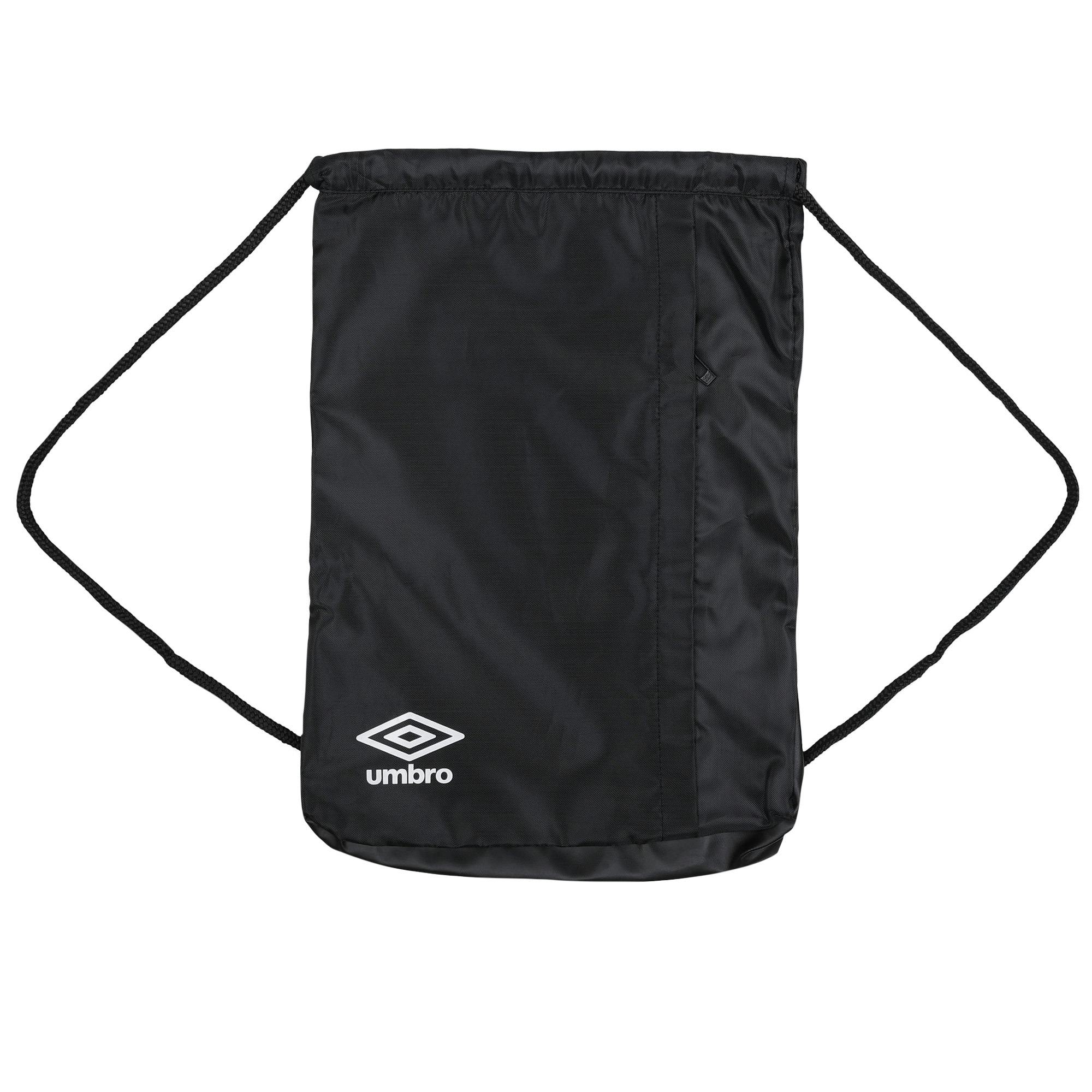 Umbro Team Training 2 Drawstring Bag - Black/White - Image 2