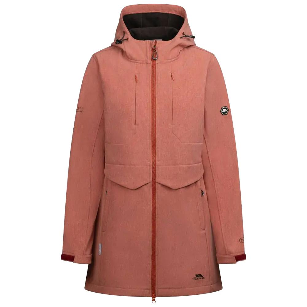Trespass Women's / Aylmer Soft Shell Jacket - Burnt Sienna Marl - S - Burnt Sienna Marl - 96% Polyester/4% Elastane