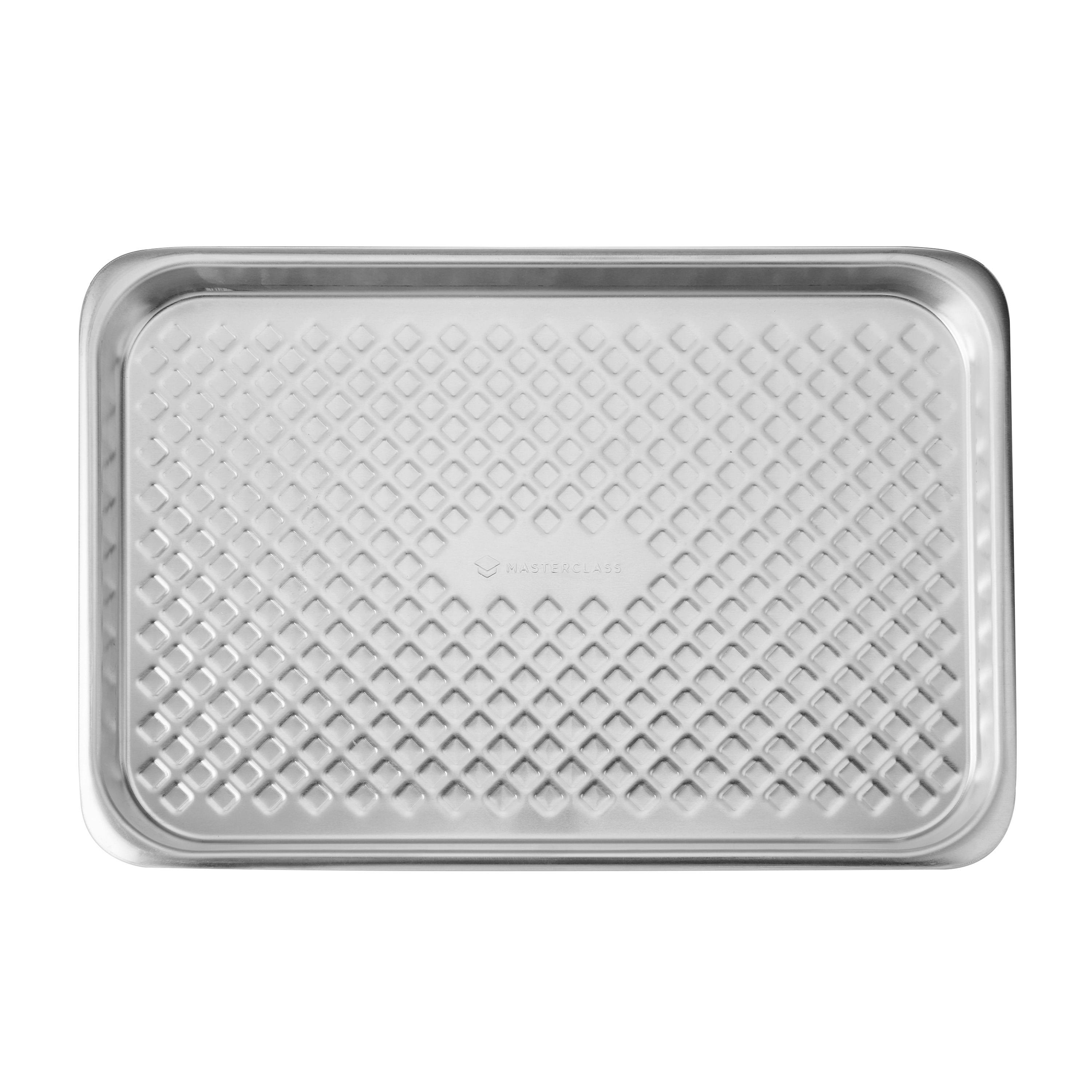 Rackhams Silver Large Baking Tray, Recycled Aluminium, 40 X 27Cm - Aluminium - Baking Tray