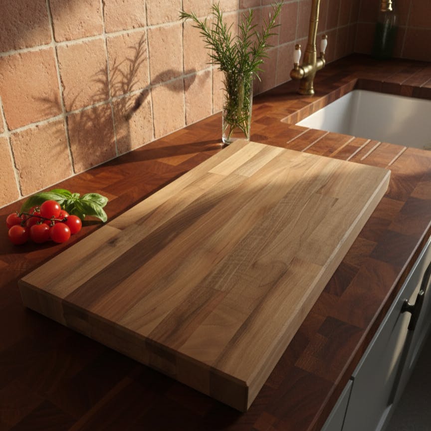 Rackhams Grain Staved Walnut Chopping Board