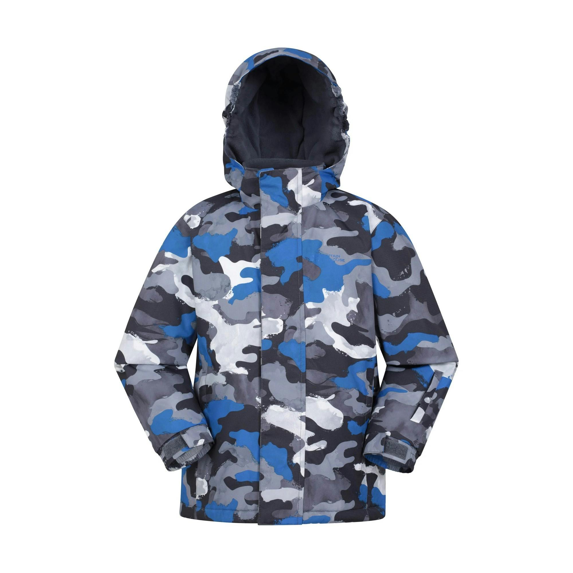 Mountain Warehouse Cobalt Childrens/Kids Mogal Camo Ski Jacket - 2-3 Years - 100% Polyester