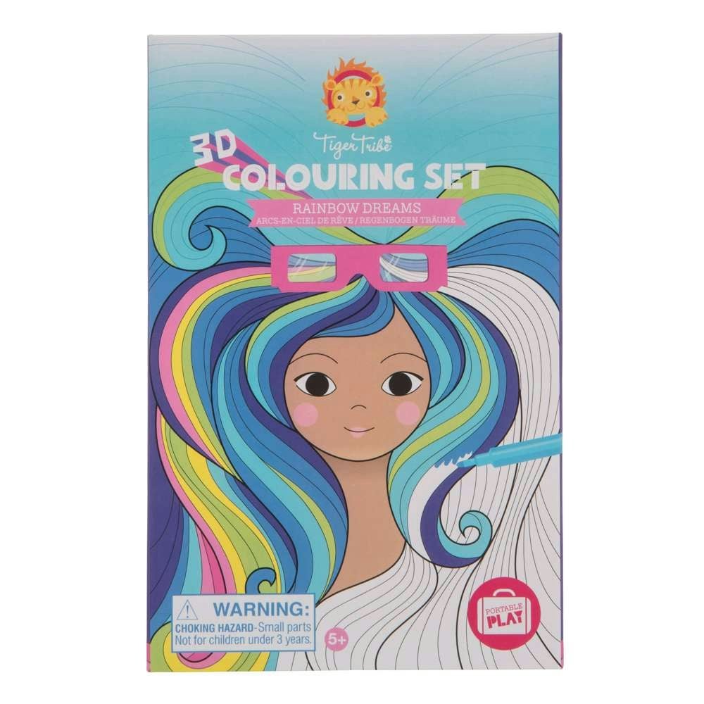 Tiger Tribe 3D Colouring Set - Rainbow Dreams