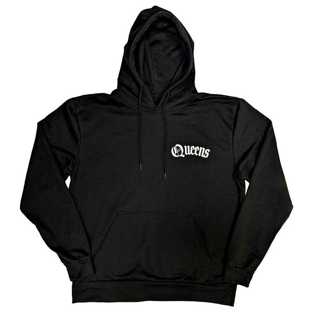 Paradiso Clothing Unisex Black Paradiso Queens Of The Stone Age Floral Chains Pullover Hoodie - S