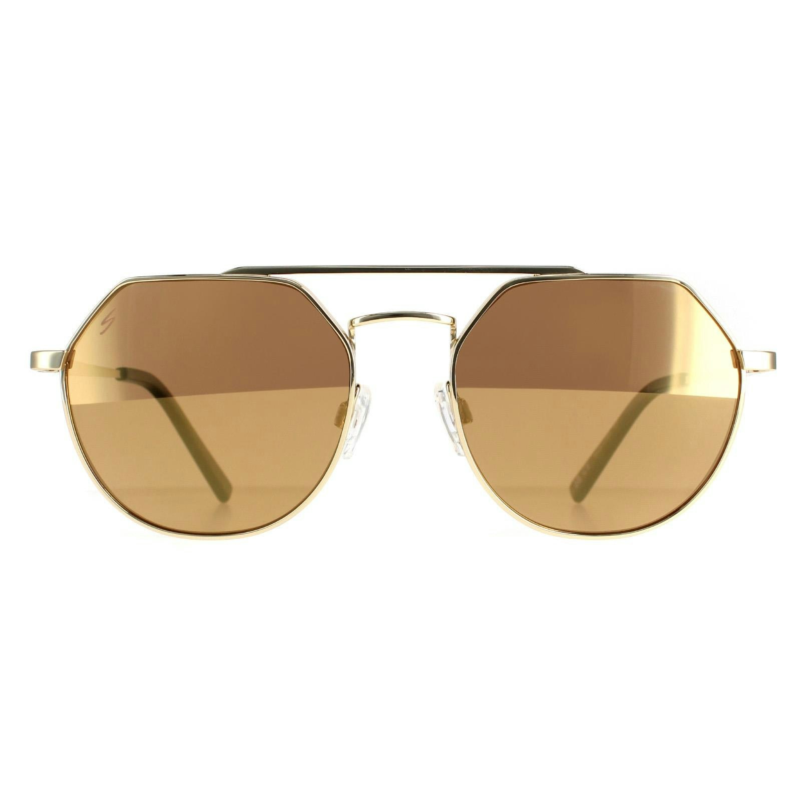 Serengeti Unisex Light/Gold Shelby Shiny Sunglasses