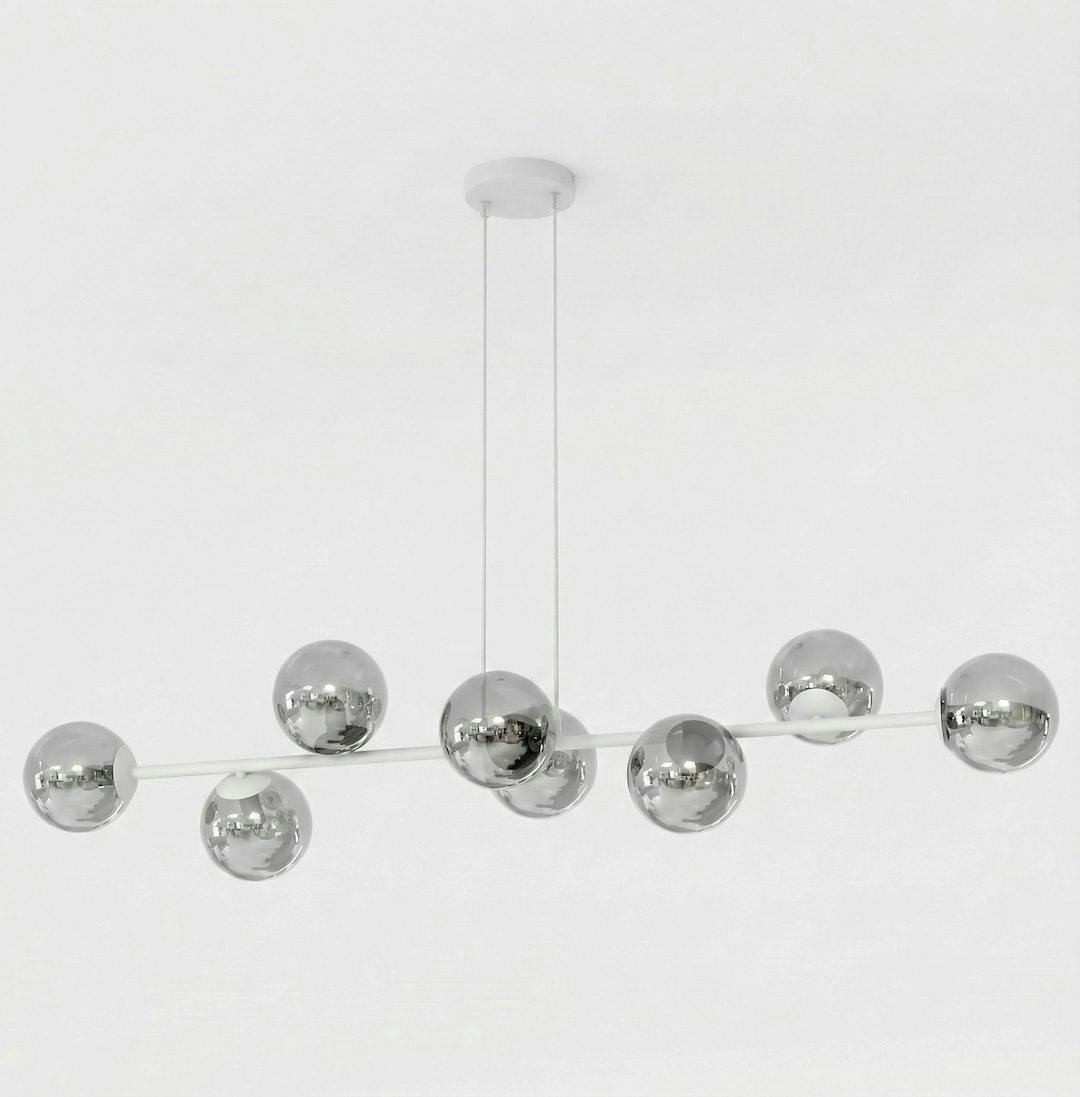 Rackhams Grey Magnus Pendant Lamp 8 X E14 / Graphite