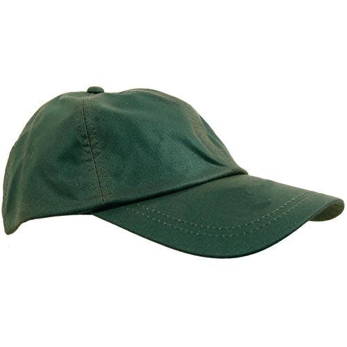 Coolandnew Light/Brown Wax Cotton Baseball Cap - Olive