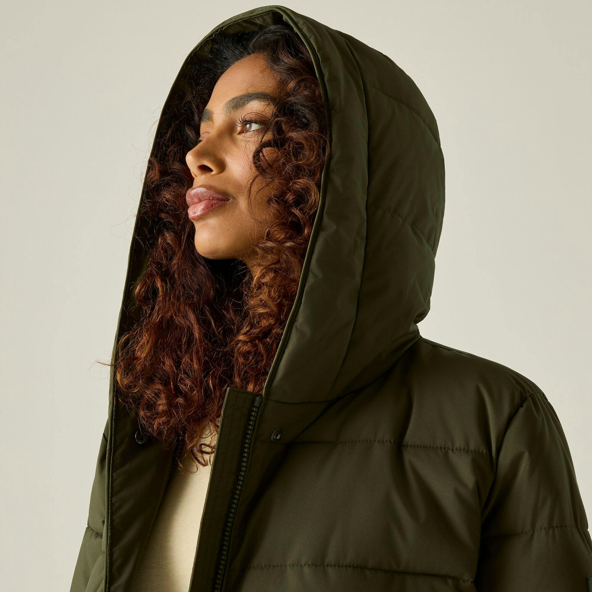 Regatta Women's Dark / Nehiala Quilted Jacket - Khaki - 8 Uk - Khaki - 70% Polyester/30% Recycled Polyester