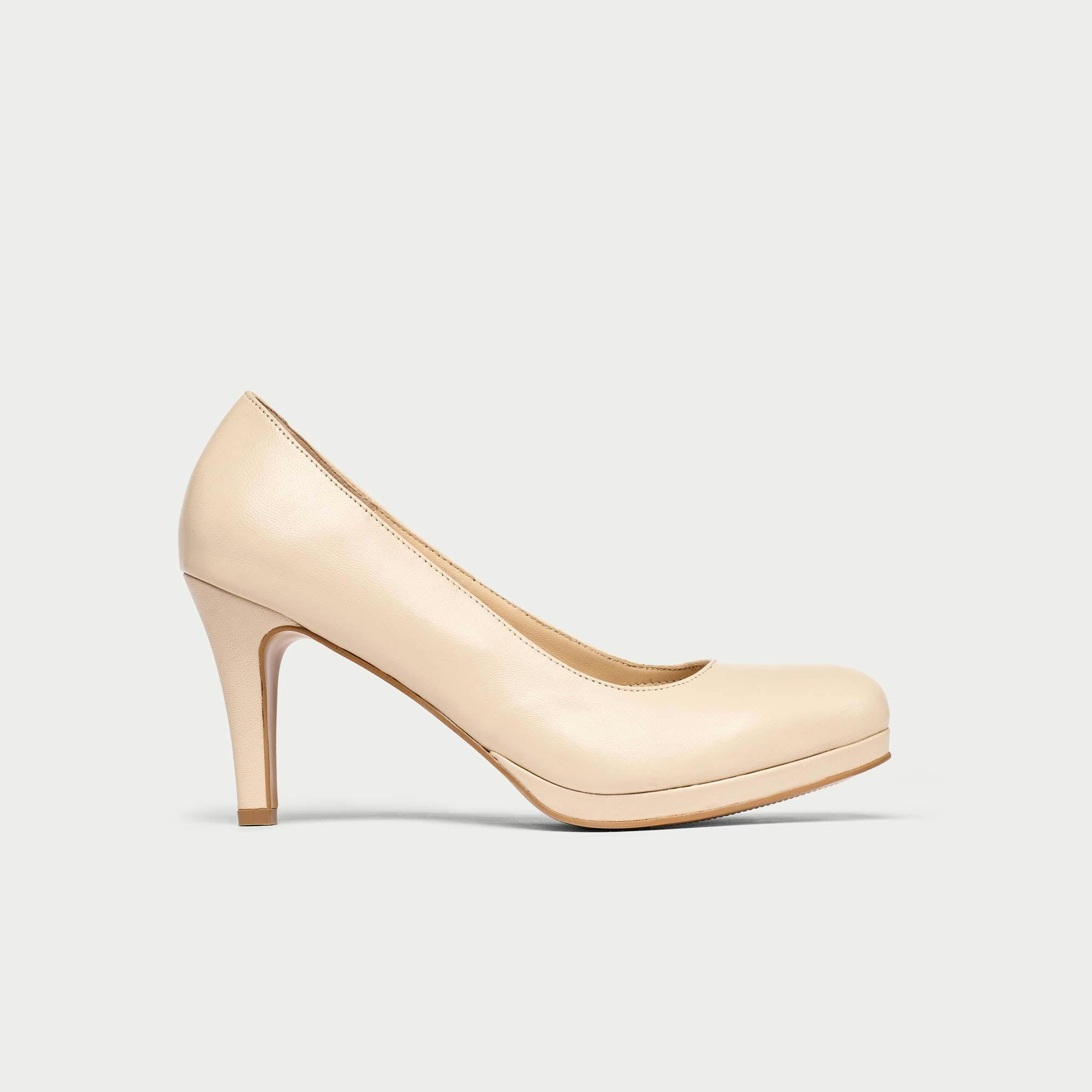 Calla Women's Light/Beige Sophia - Leather Courts - Uk 6.5 / Eu 39.5