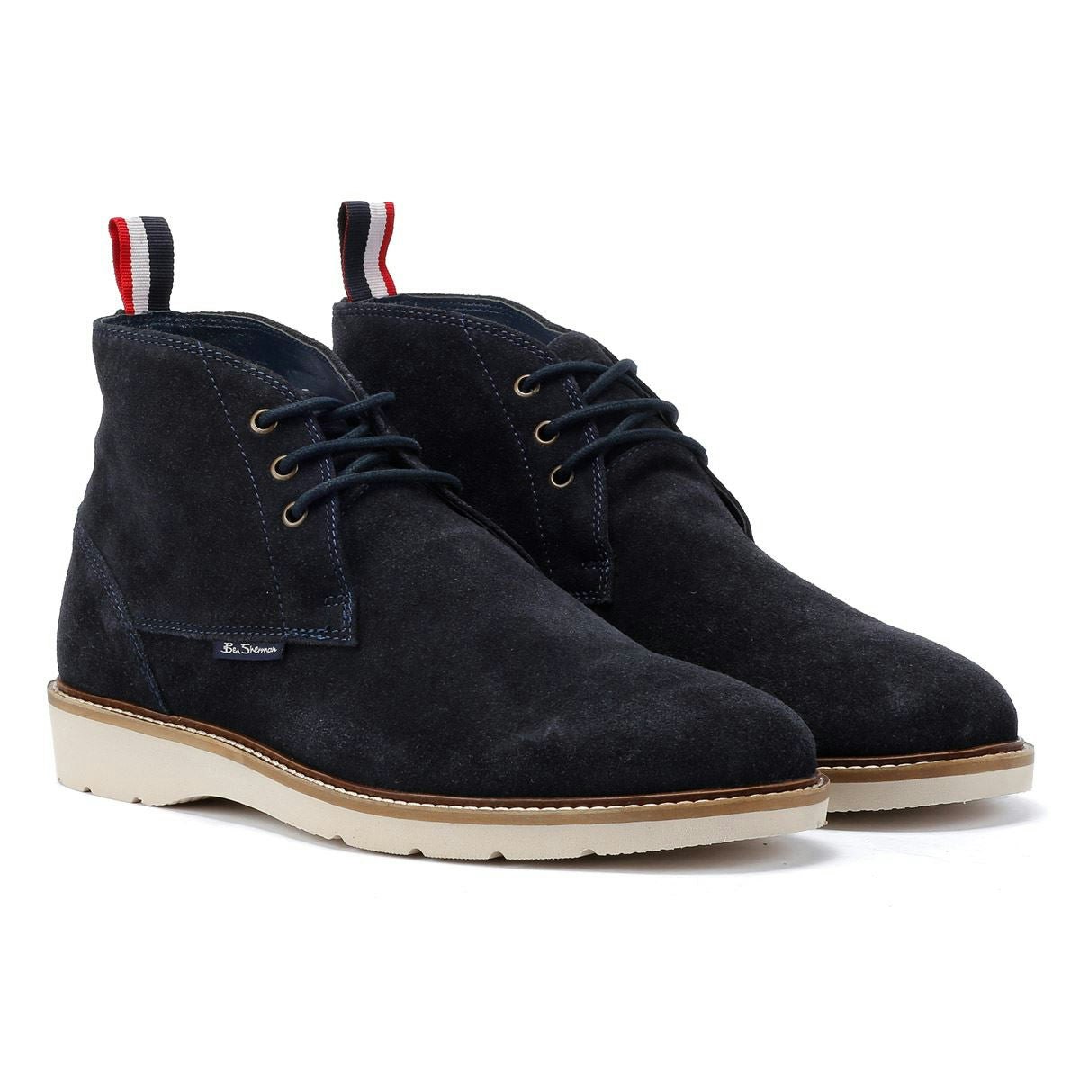 Ben Sherman Men's - Bs34615 Hampton Suede Boots - Navy - Uk 7 / Eu 41 / Us 8
