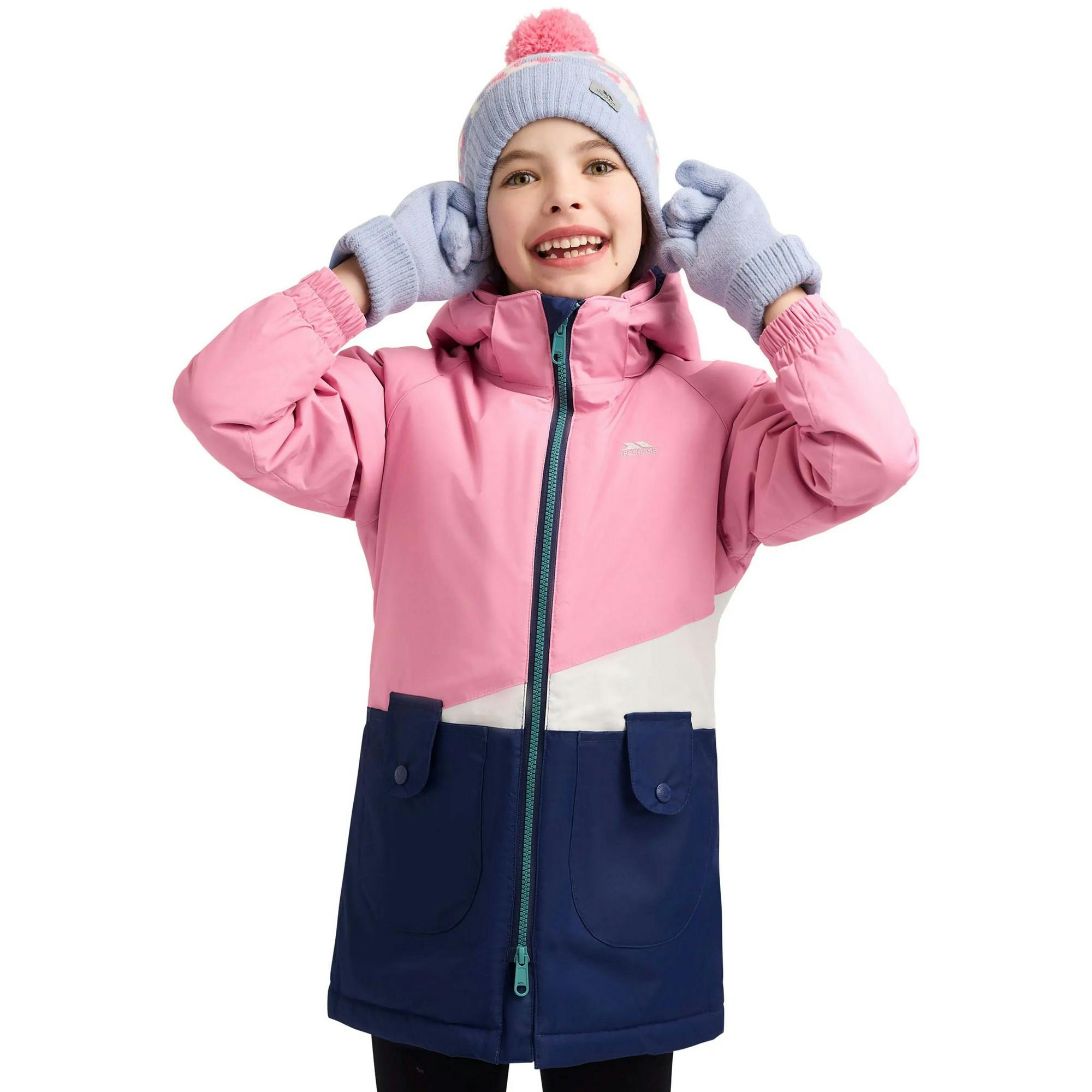 Trespass Women's Pink / Bligh Jacket - 3-4 Years - 100% Polyester