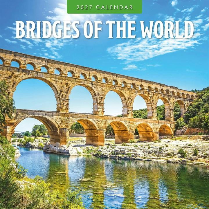 Bridges of the World Calendar 2027, Wall Calendars, Month To View, Travel, Gift - Image 4