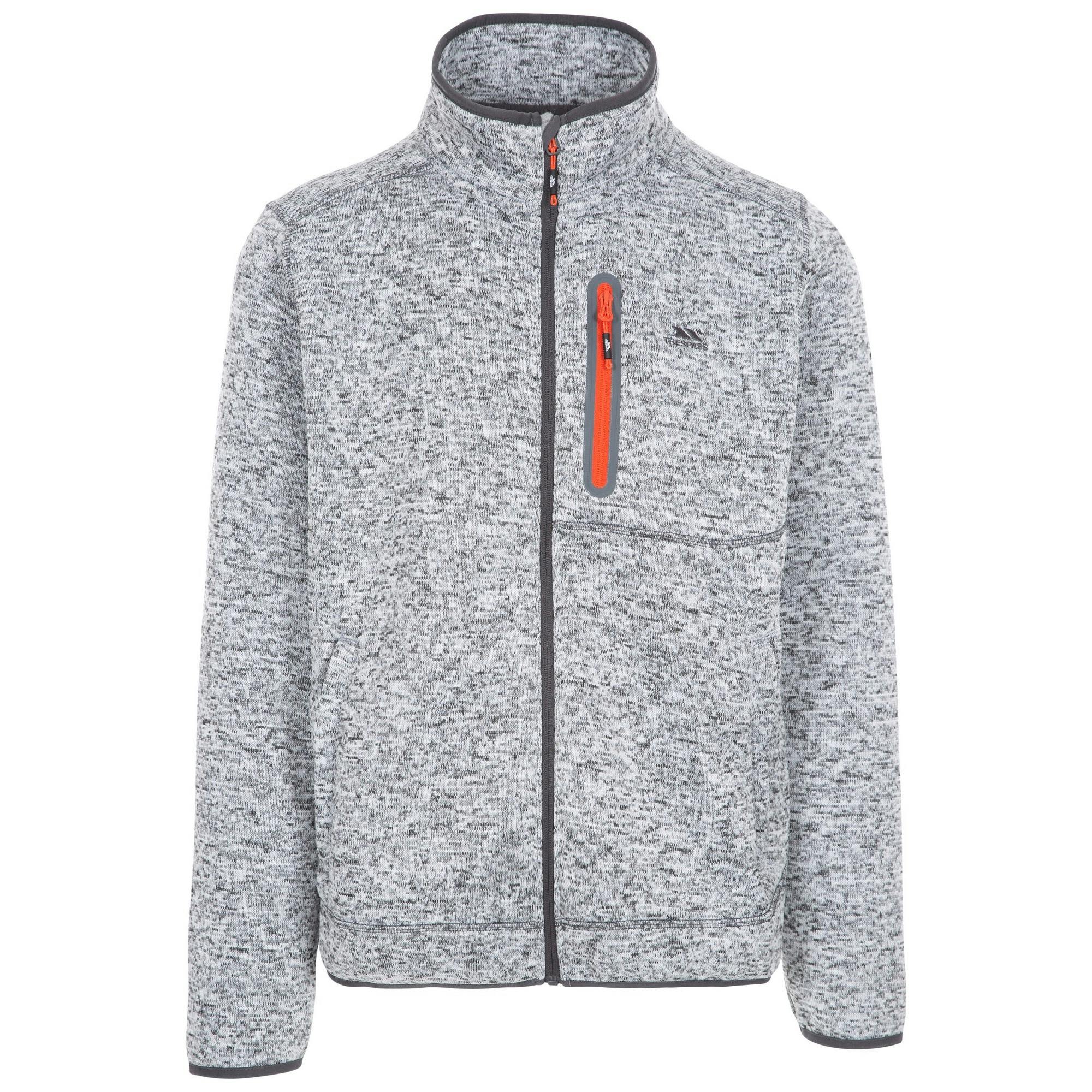 Trespass Men's Grey Bingham Fleece Jacket - Marl - Xs - Marl - 100% Polyester