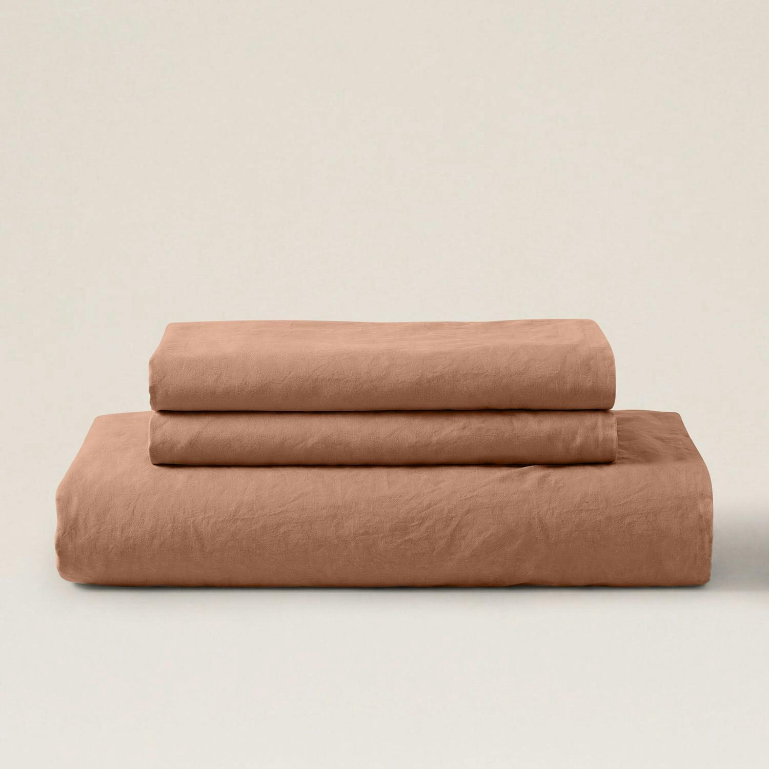 Rackhams Brown Percale Duvet Cover Set - S.king - King