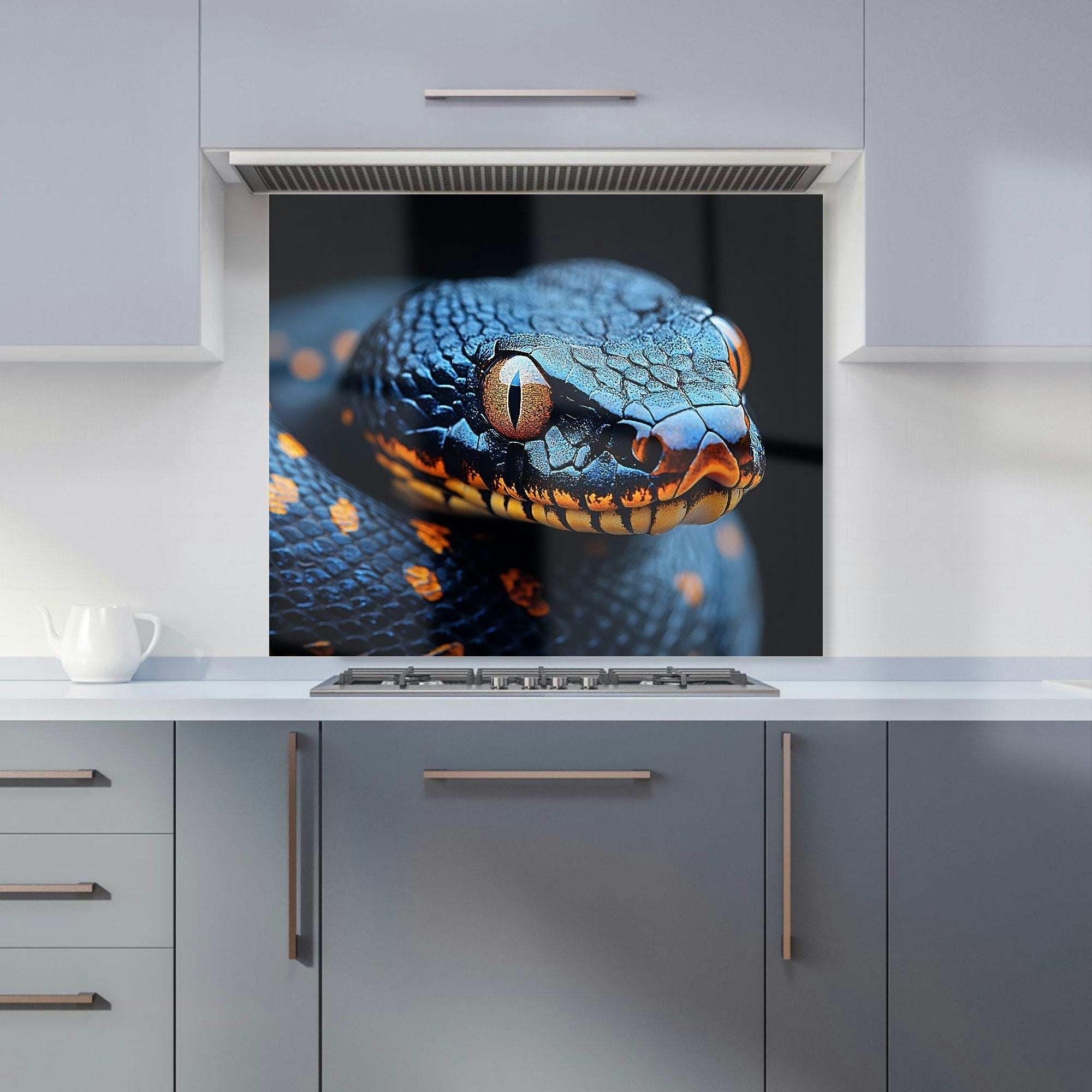 Warren Reed Snake Kitchen Splashback - W900mm X H750mm