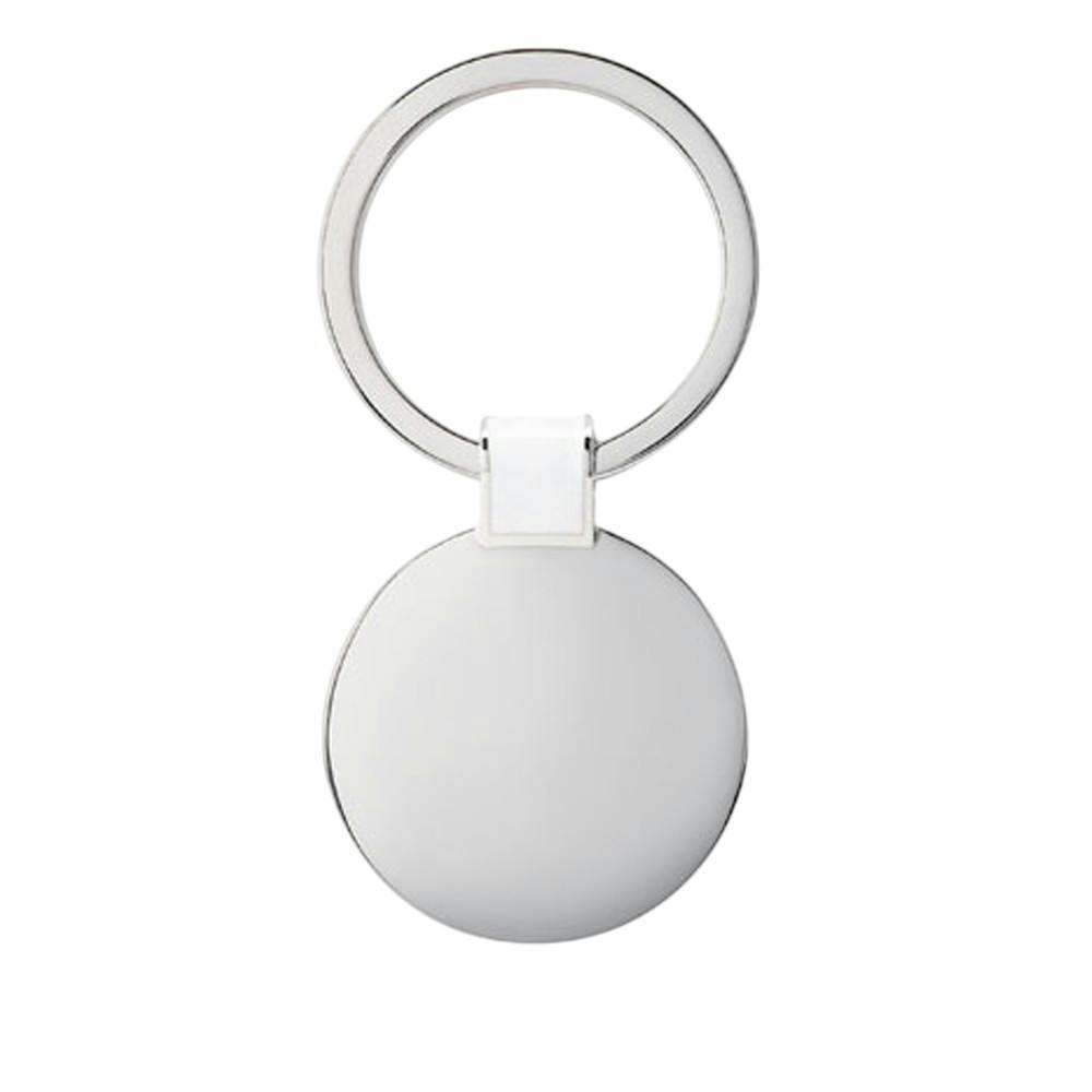 Midocean White Roundy Round Keyring - One Size